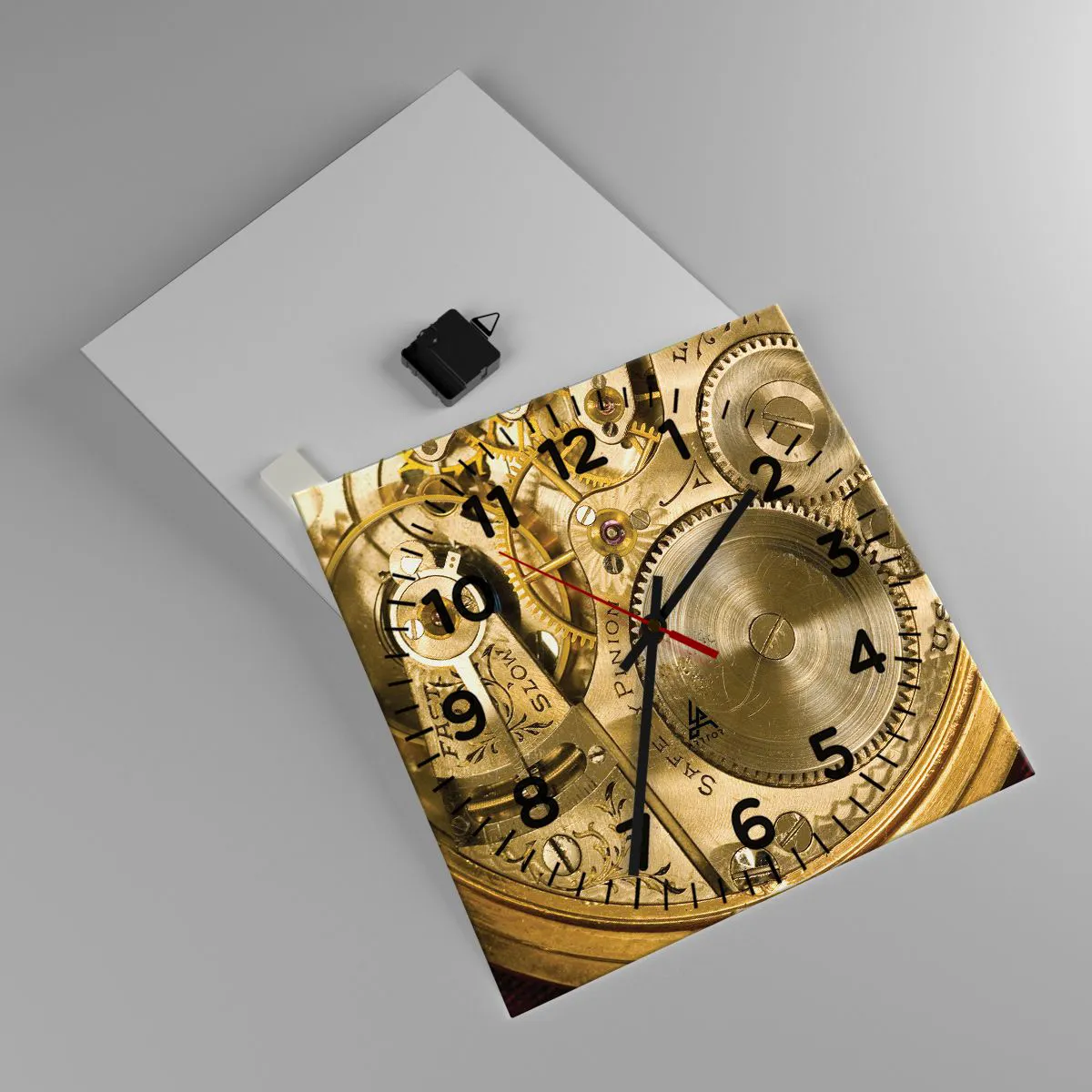 Zegar ścienny - Idź z duchem czasu - 40x40 cm