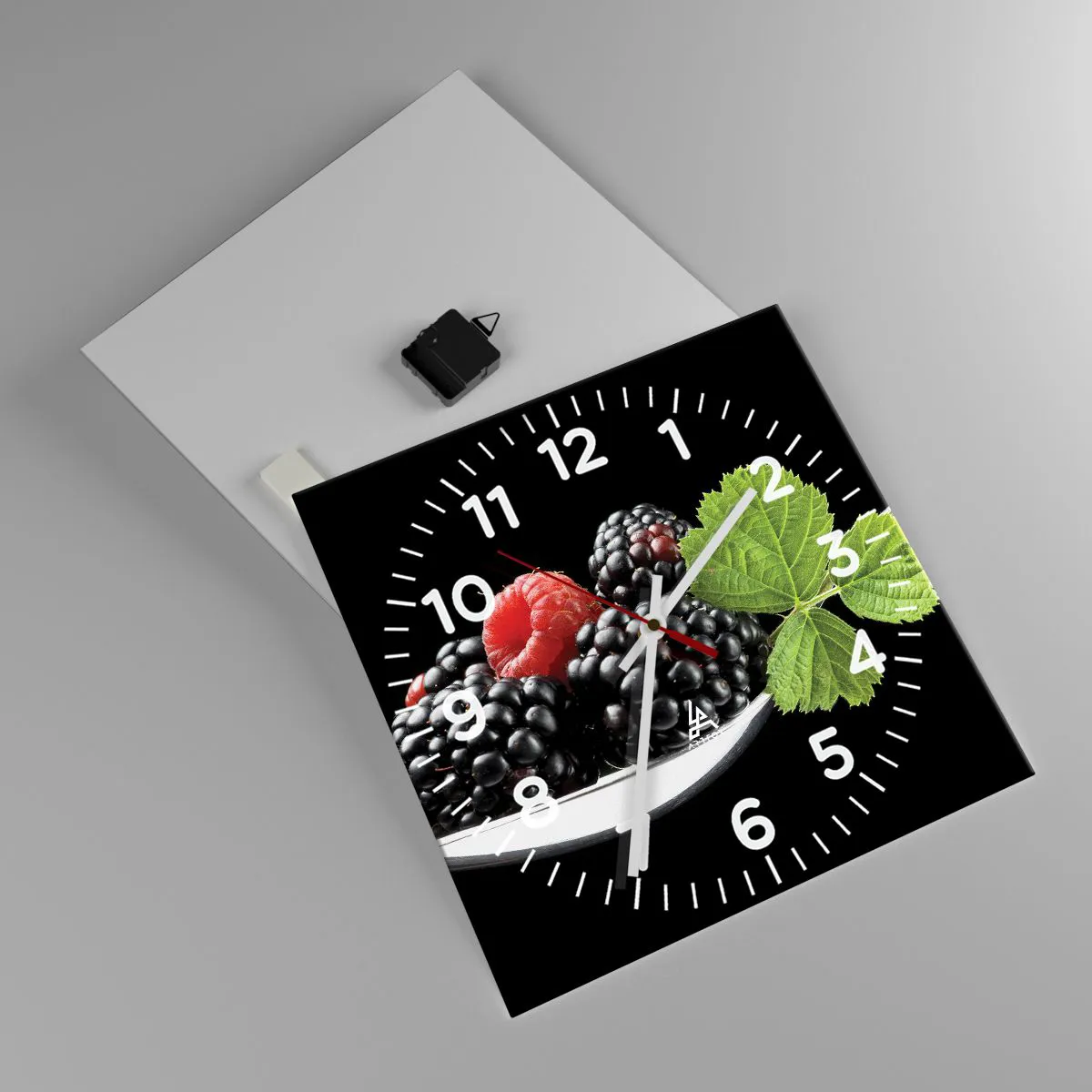 Wandklok - Klok - De smaak van versheid - 40x40 cm