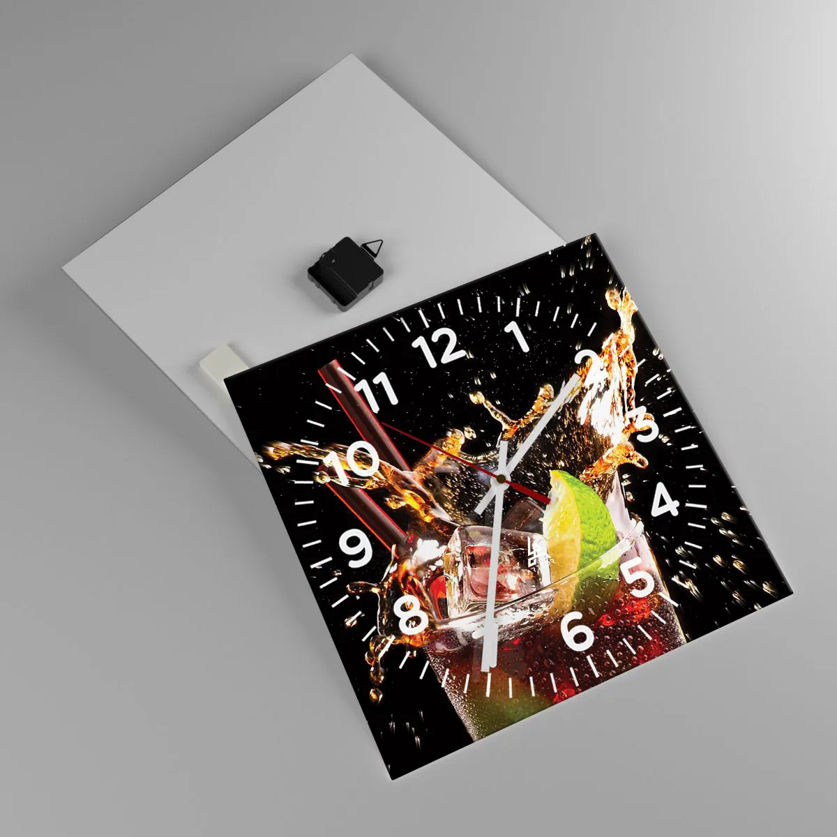 Zegar ścienny - Radość i energia kolorów - 40x40 cm