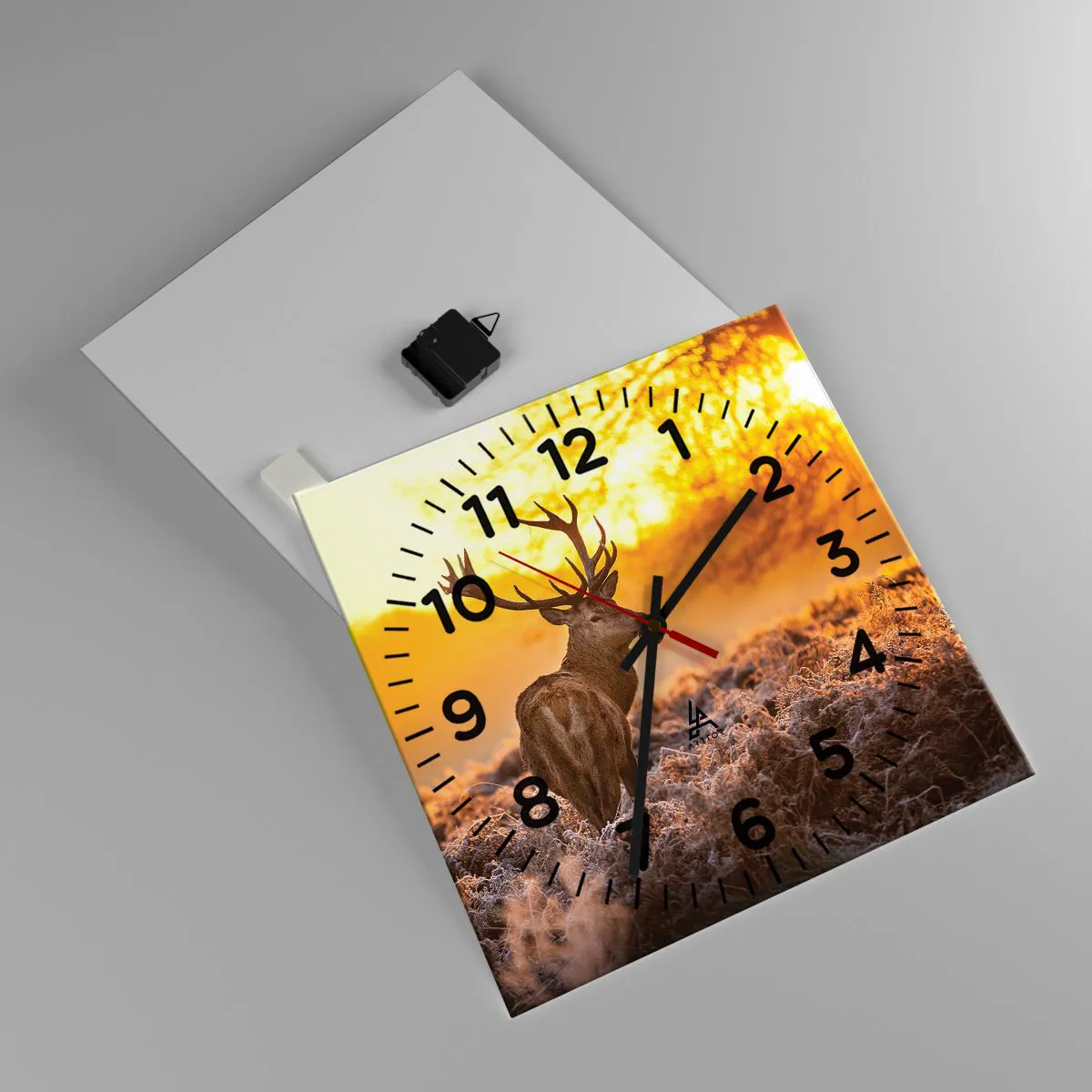 Falióra, Óra - Az őszi erdő királya - 40x40 cm