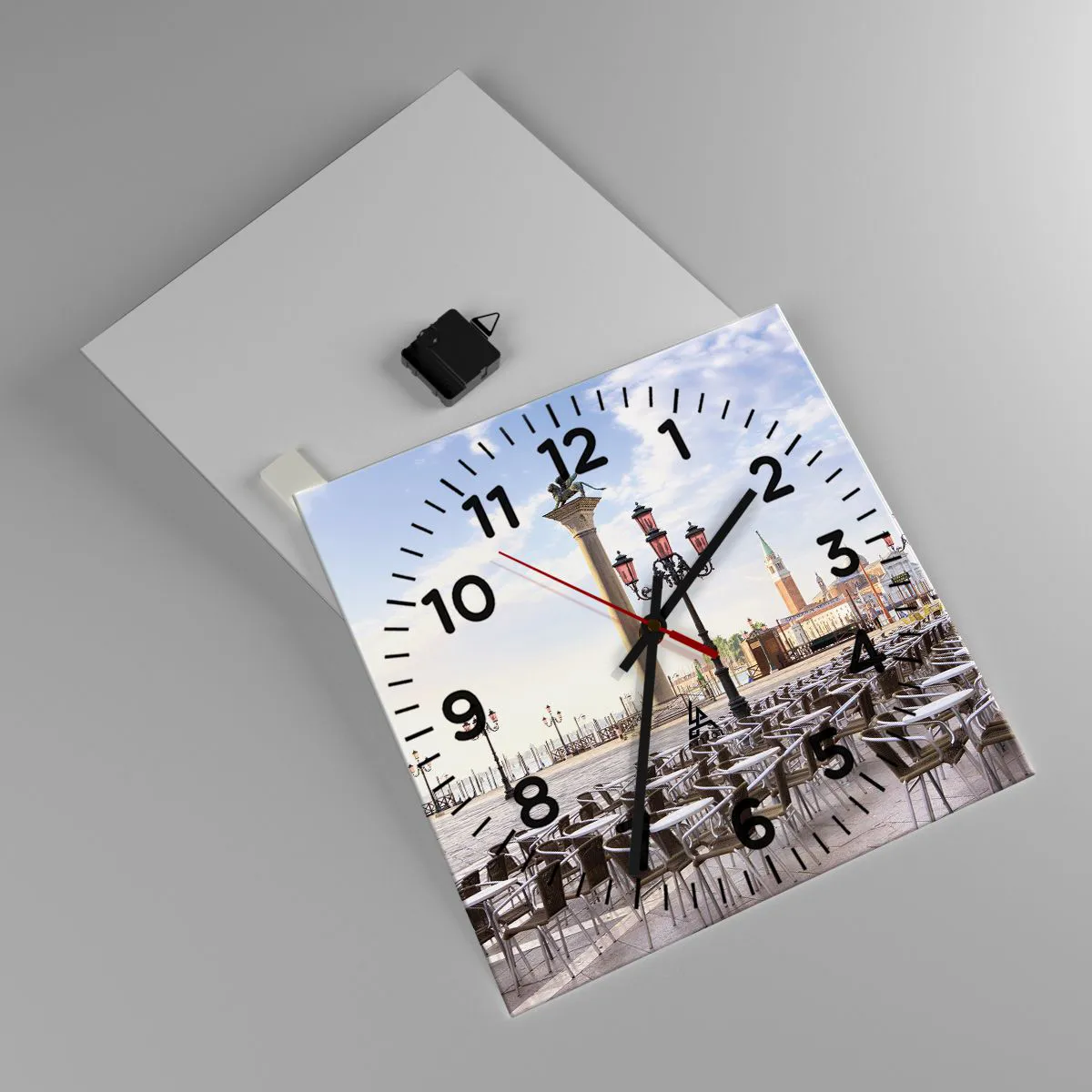 Reloj de pared - Reloj de vidrio - Vamos, todo está listo - 40x40 cm