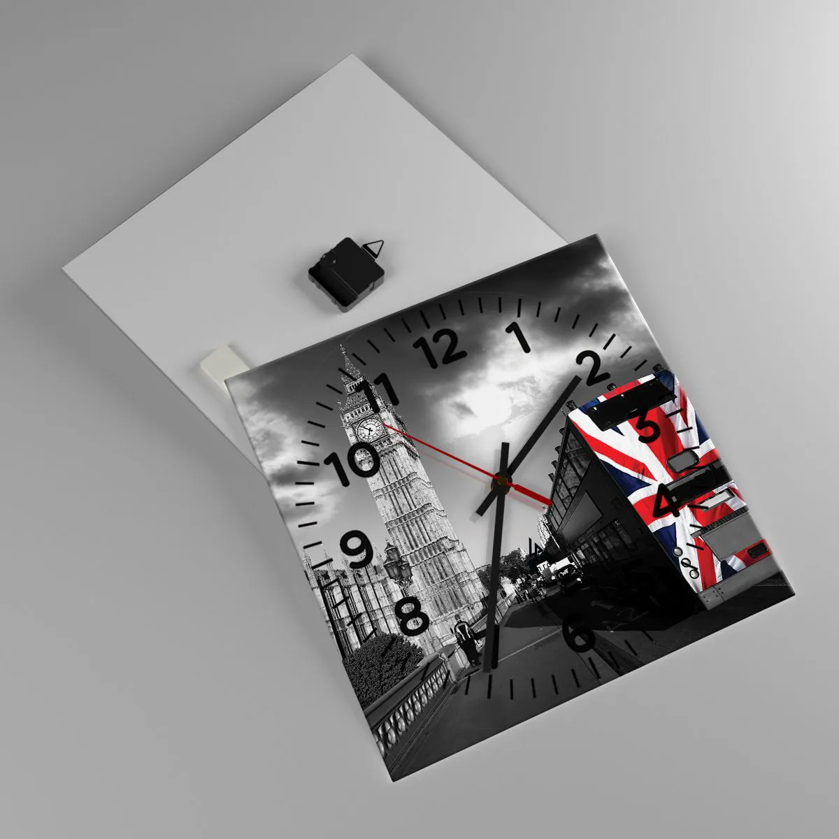 Wanduhr - Glasuhr - Stolz und toll - 40x40 cm