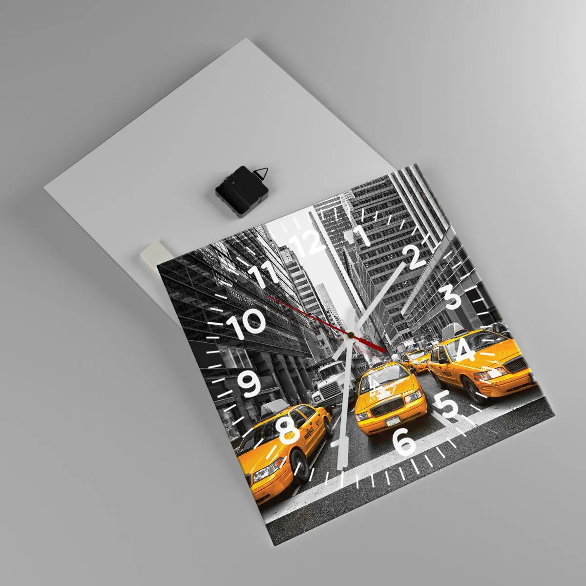 Relógio de parede - Relógio em vidro - Somos a cor da cidade - 40x40 cm