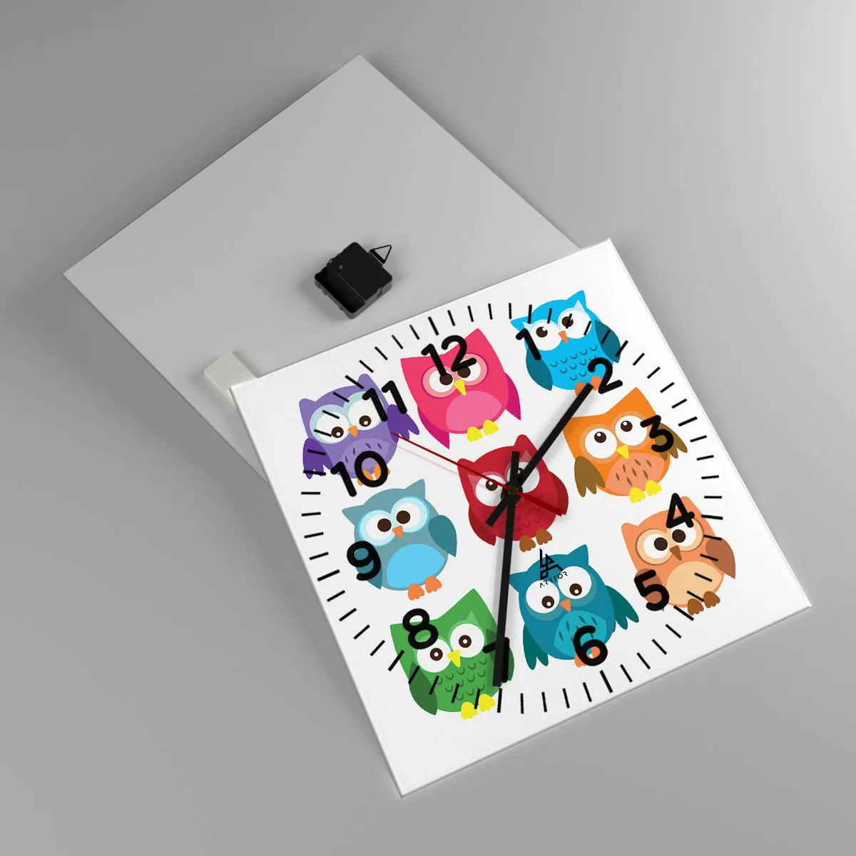 Wanduhr - Glasuhr - Es macht Spaß, anders zu sein - 40x40 cm