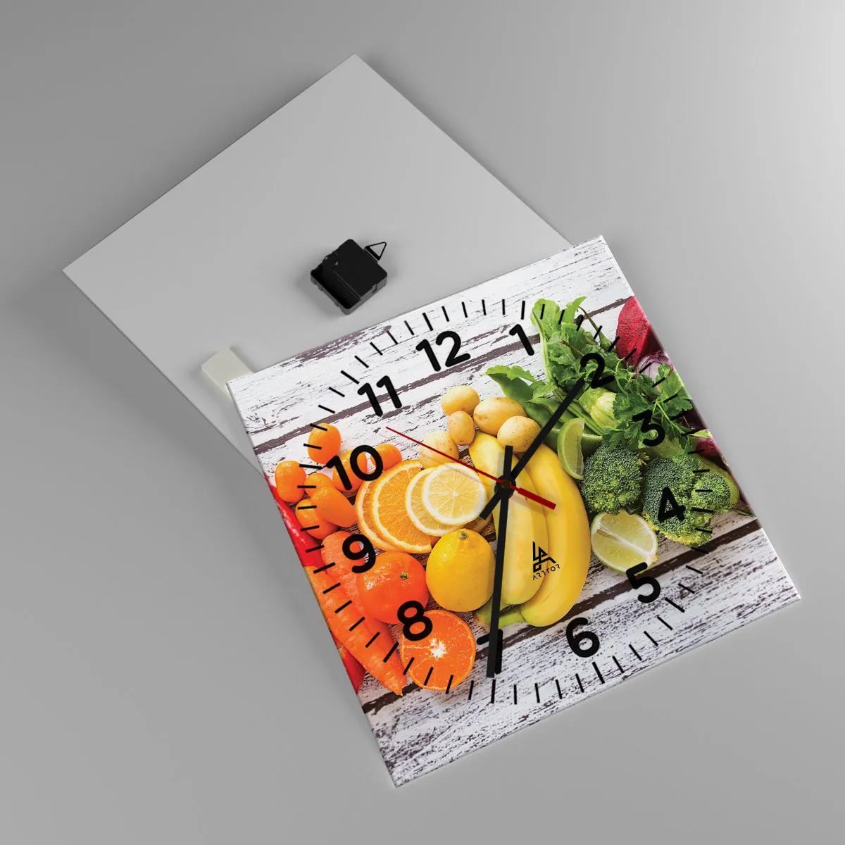 Ceas de perete - Ceas pe sticlă - Nu este de ajuns? - 40x40 cm