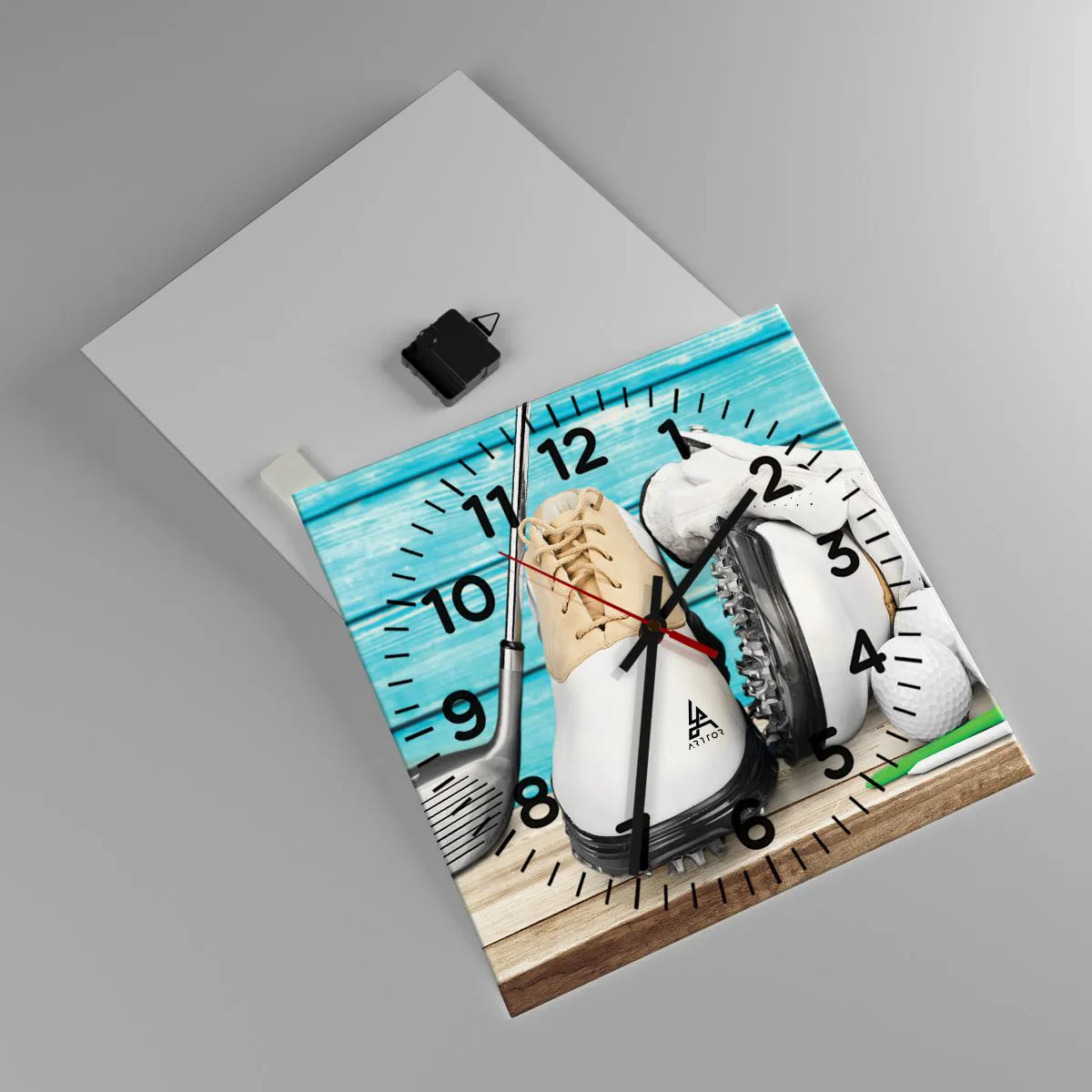 Wanduhr - Glasuhr - Alles ist bereit - 40x40 cm