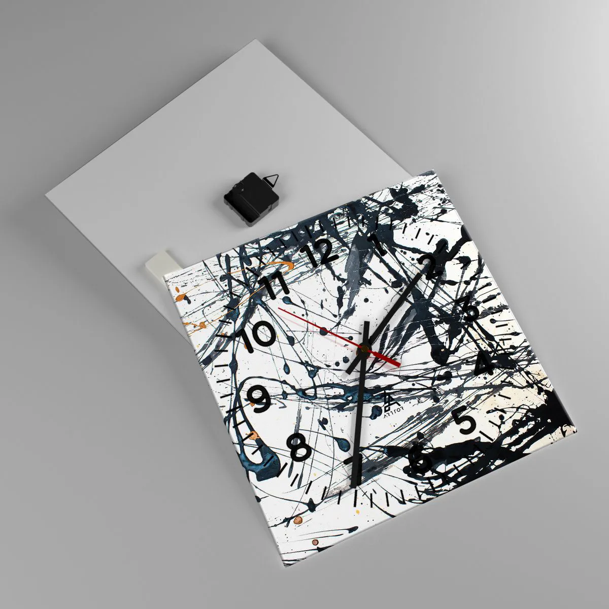 Relógio de parede - Relógio em vidro - Com ou sem sentido? - 40x40 cm