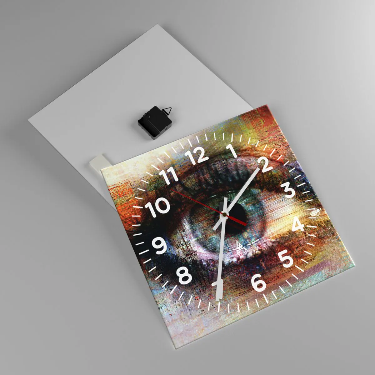 Wanduhr - Glasuhr - Du kannst in die Seele sehen - 40x40 cm