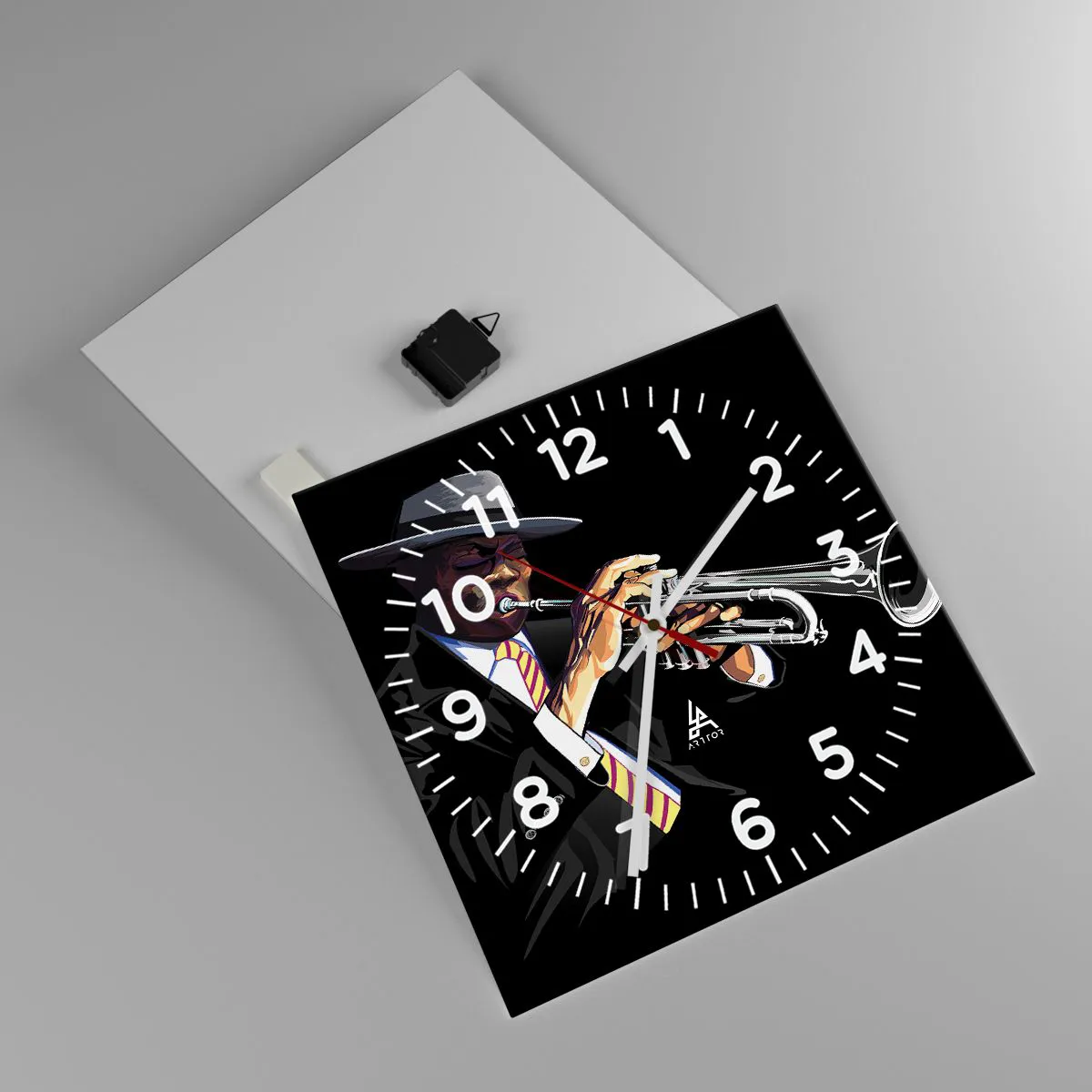 Falióra, Óra - Old school varásza - 40x40 cm