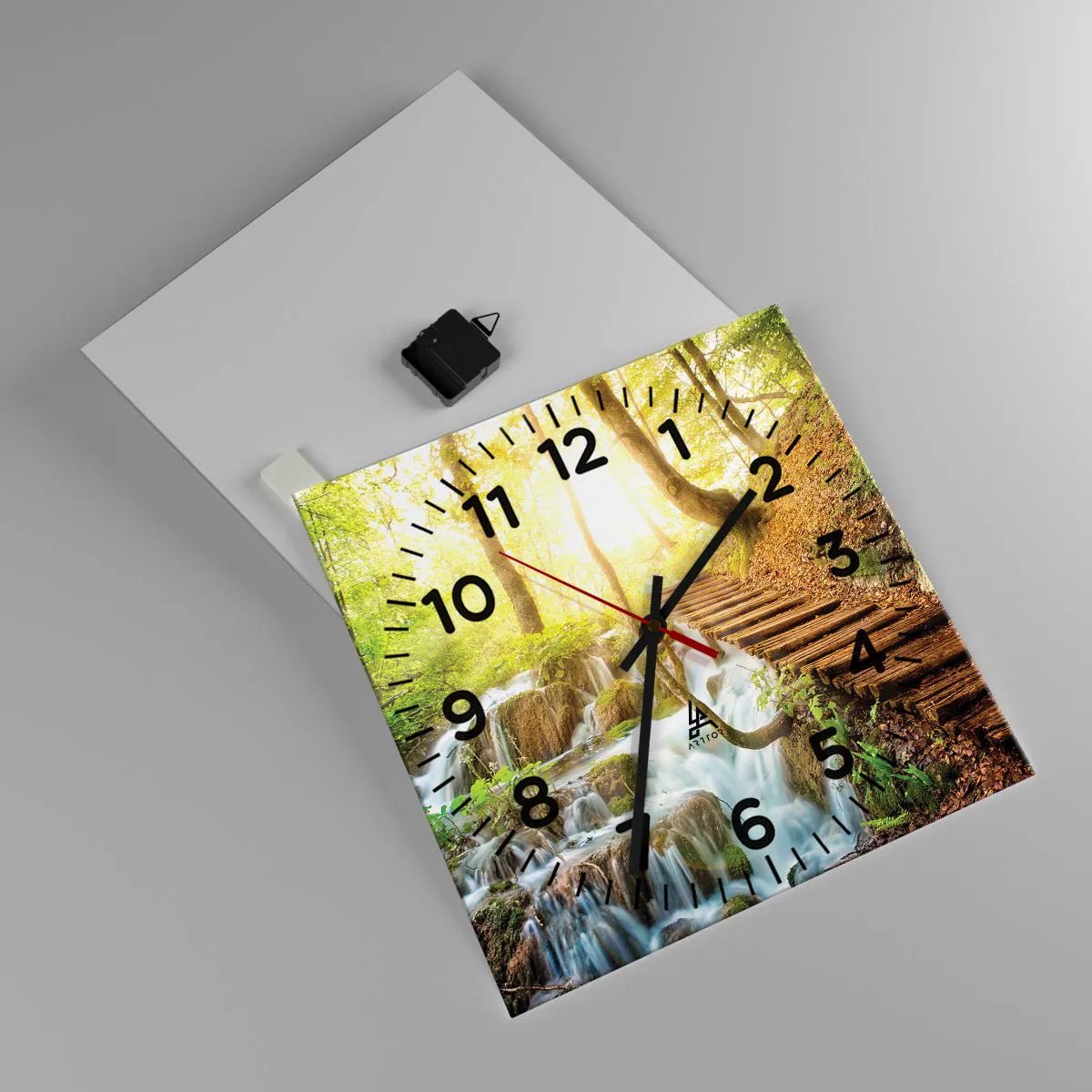 Zegar ścienny - Upragniony chłód - 40x40 cm