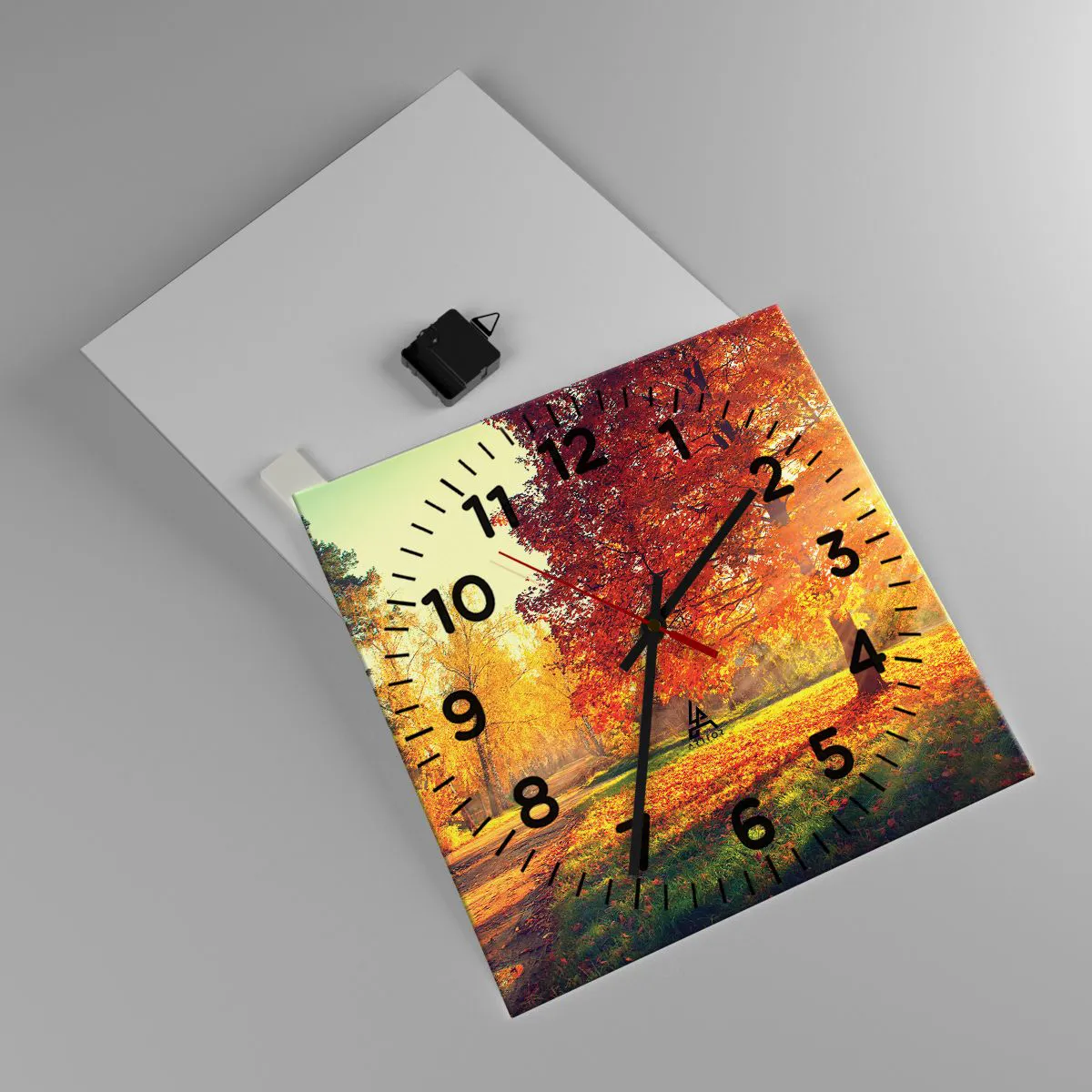 Falióra, Óra - A vörös gyönyörű - 40x40 cm