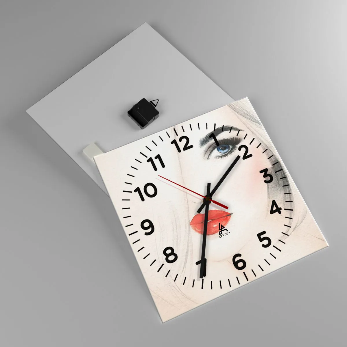 Vægur, Uret - Hypnotiserer og beruser - 40x40 cm