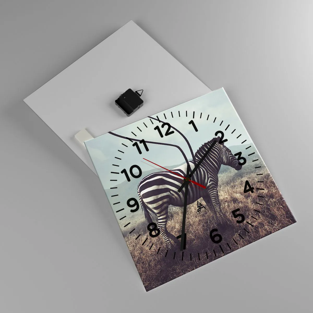 Ceas de perete - Ceas pe sticlă - Atenție! Defecțiune - 40x40 cm