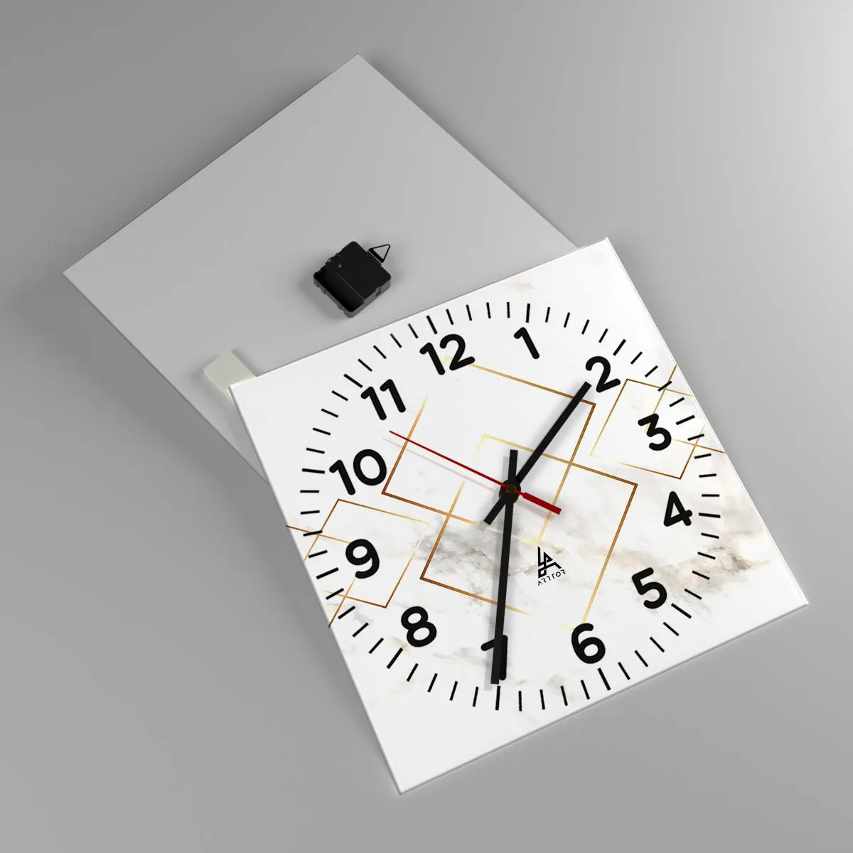 Wanduhr - Glasuhr - Ein Blick in die Unendlichkeit - 40x40 cm