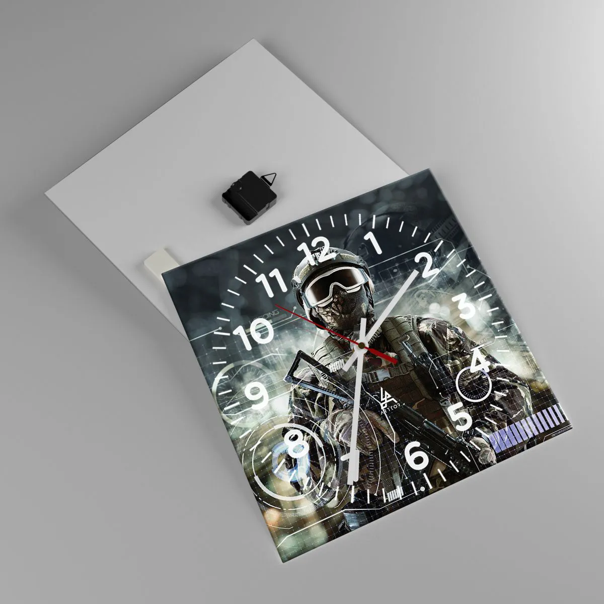Falióra, Óra - Erő a köbön - 40x40 cm