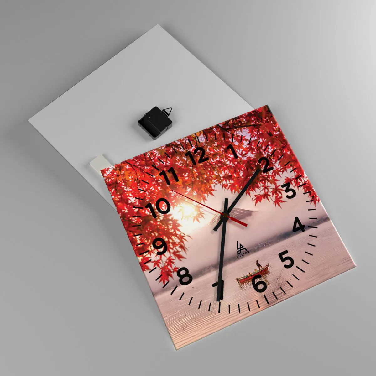 Wanduhr - Glasuhr - Im japanischen Klima - 40x40 cm