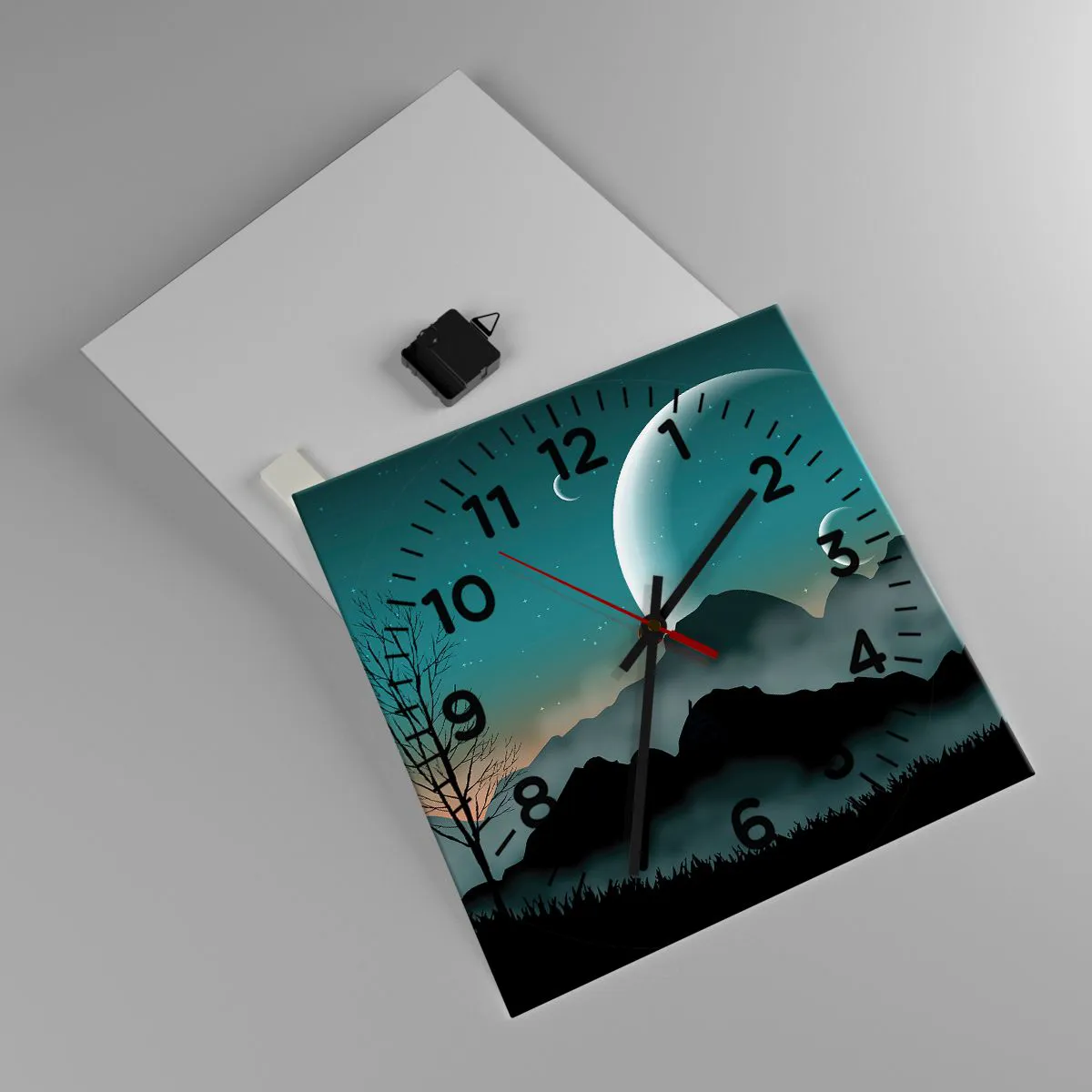 Horloge murale - Pendule murale - Carnaval de la nuit étoilée - 40x40 cm