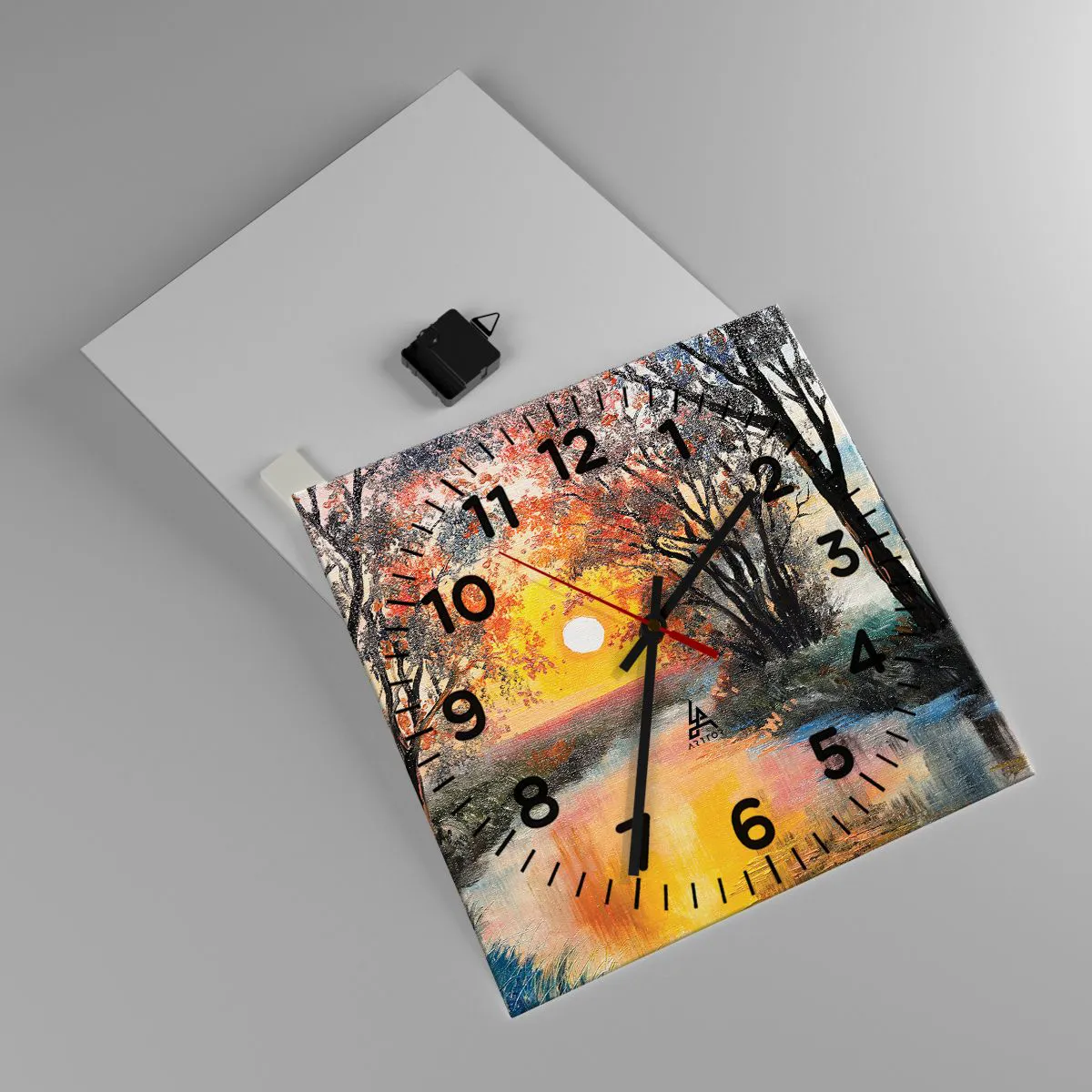 Nástenné hodiny - Jesenný nádych - 40x40 cm