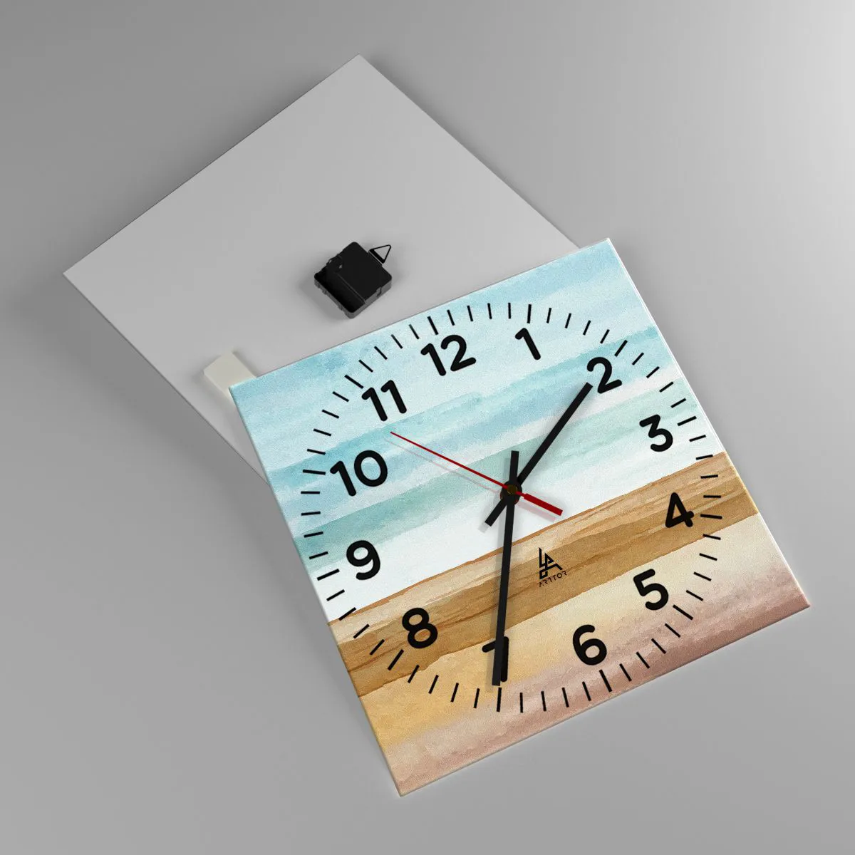 Reloj de pared - Reloj de vidrio - Serenidad - 40x40 cm