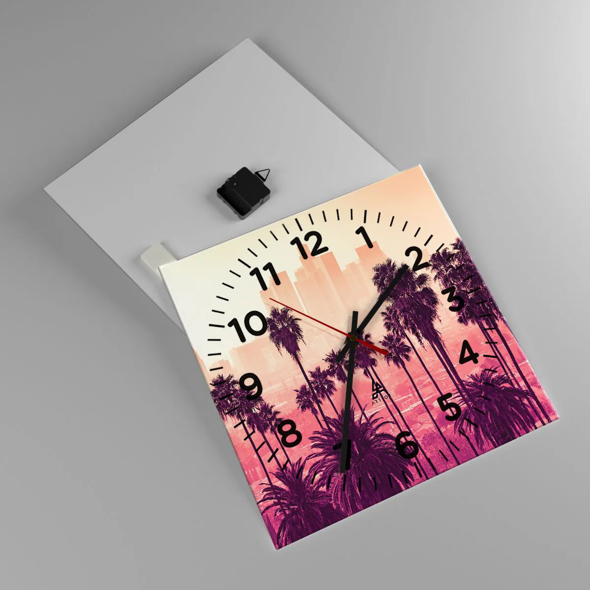 Horloge murale - Pendule murale - Paysage californien - 40x40 cm