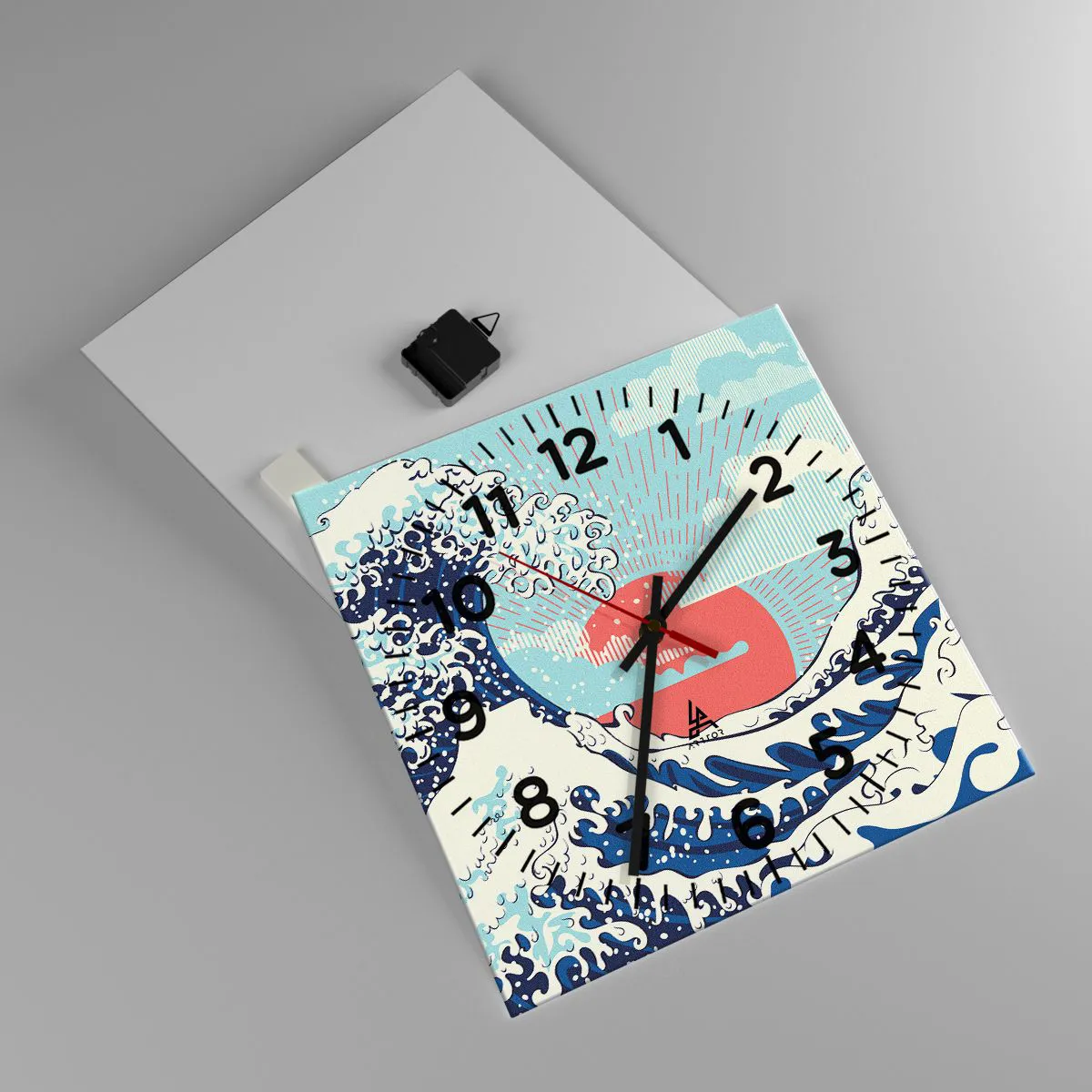 Nástenné hodiny - Z japonských inšpirácií - 40x40 cm