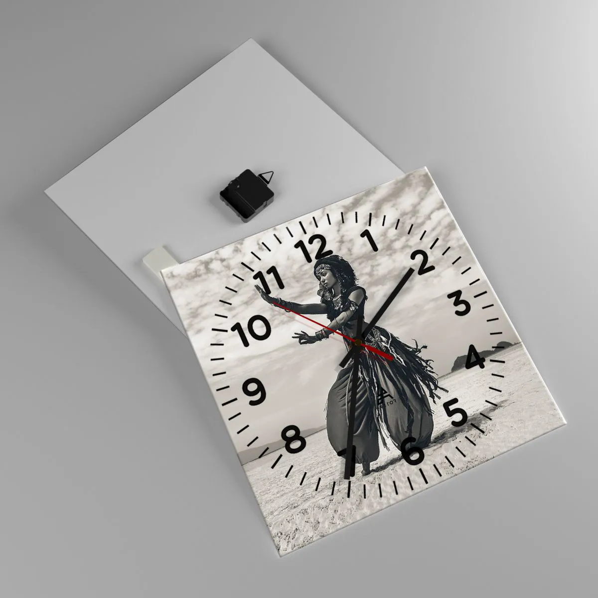 Wanduhr - Glasuhr - Der Tanz der südlichen Inseln - 40x40 cm