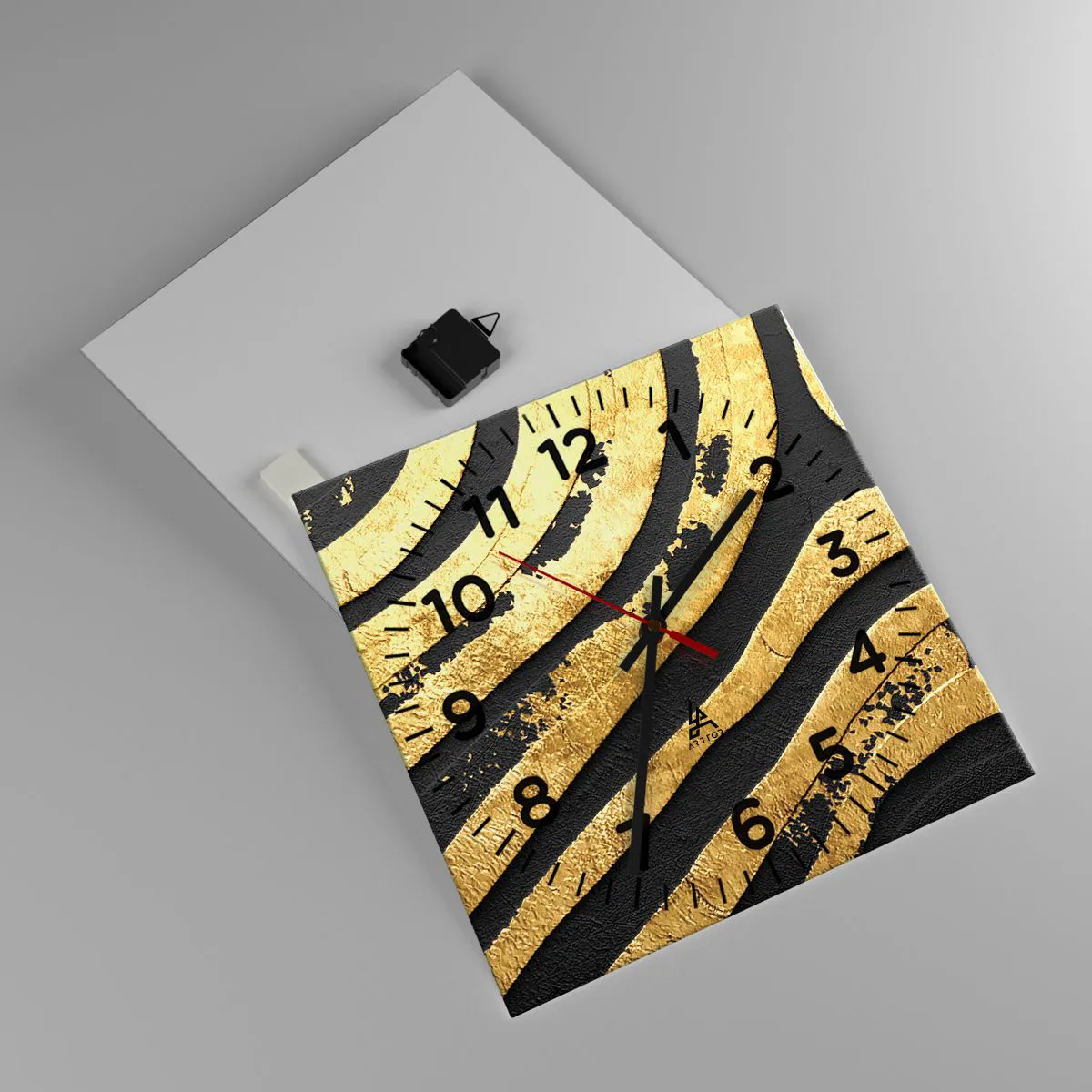 Zegar ścienny - Wszystko płynie - 40x40 cm