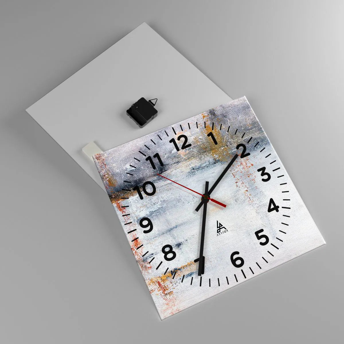 Vægur, Uret - Bag lufttæppet - 40x40 cm