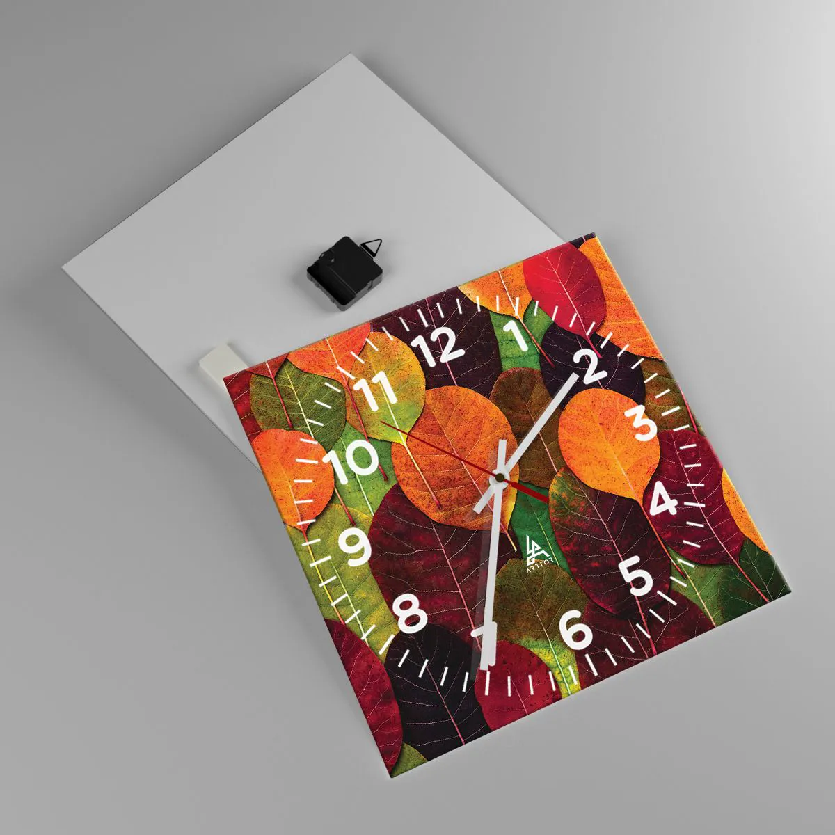 Zegar ścienny - Jesienna mozaika - 40x40 cm