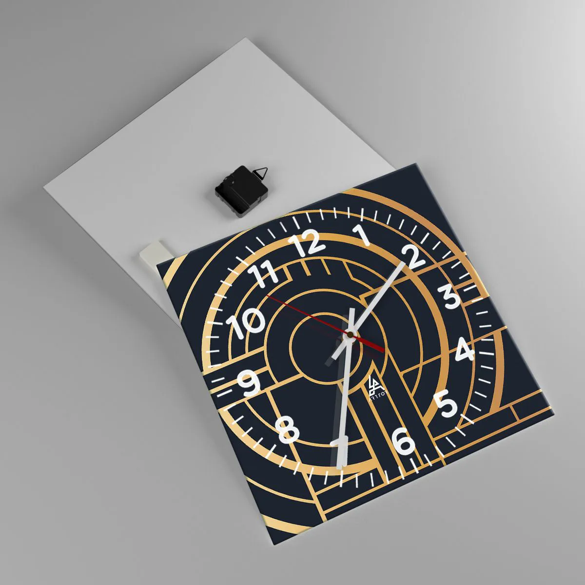 Ceas de perete - Ceas pe sticlă - Întoarcerea lucrurilor - 40x40 cm