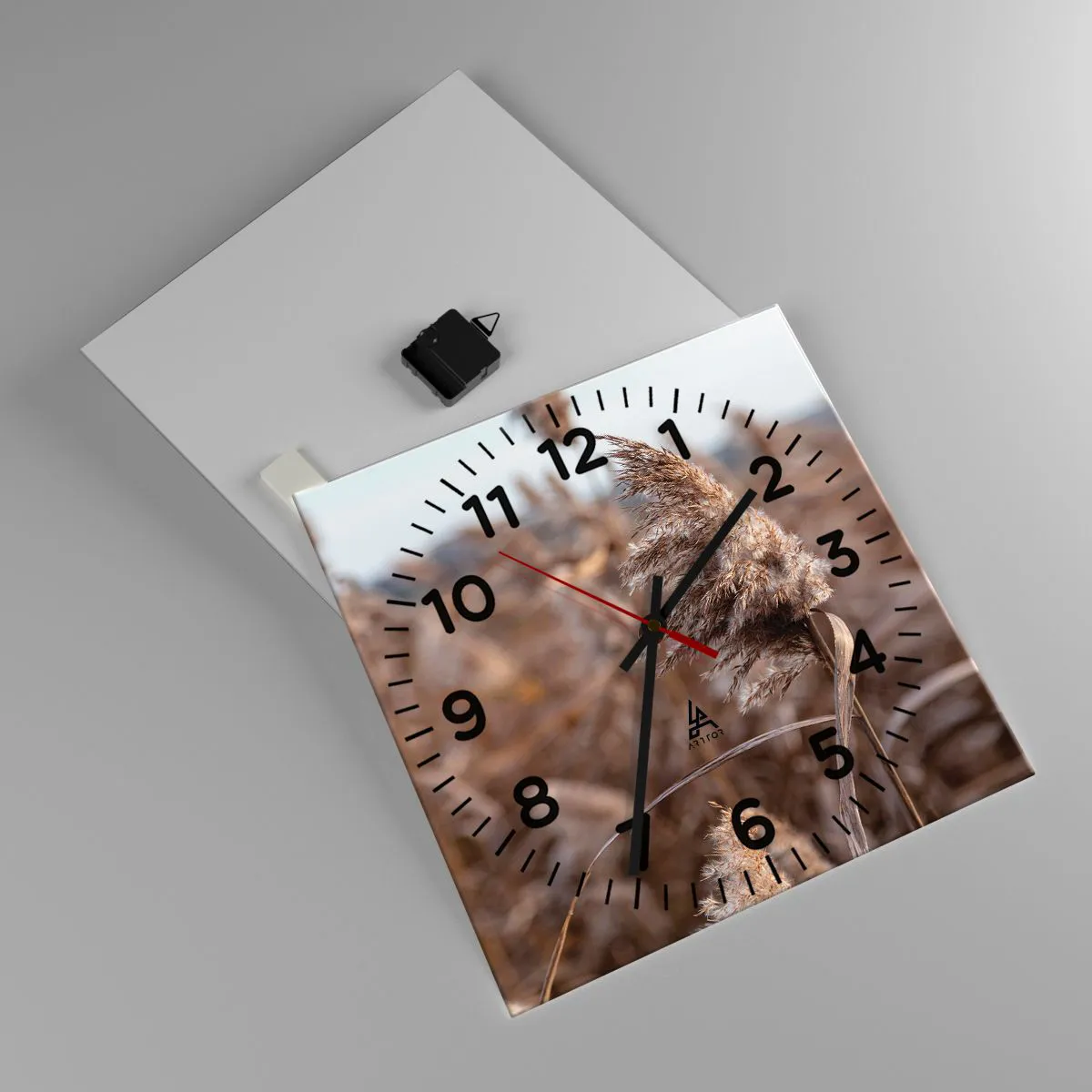 Ceas de perete - Ceas pe sticlă - E timpul să zbori cu vântul - 40x40 cm