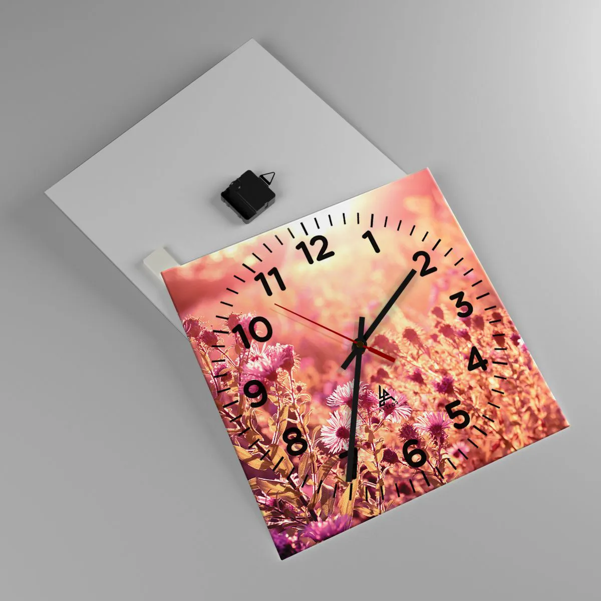 Relógio de parede - Relógio em vidro - Antes do verão acabar - 40x40 cm