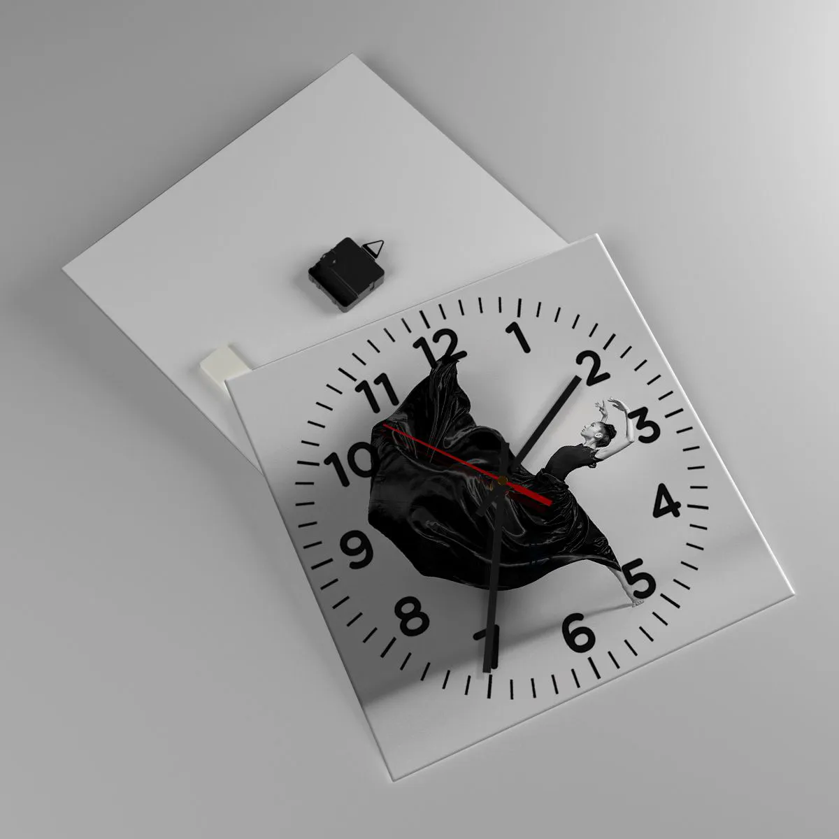 Nástenné hodiny - Okrídlený hudbou - 40x40 cm