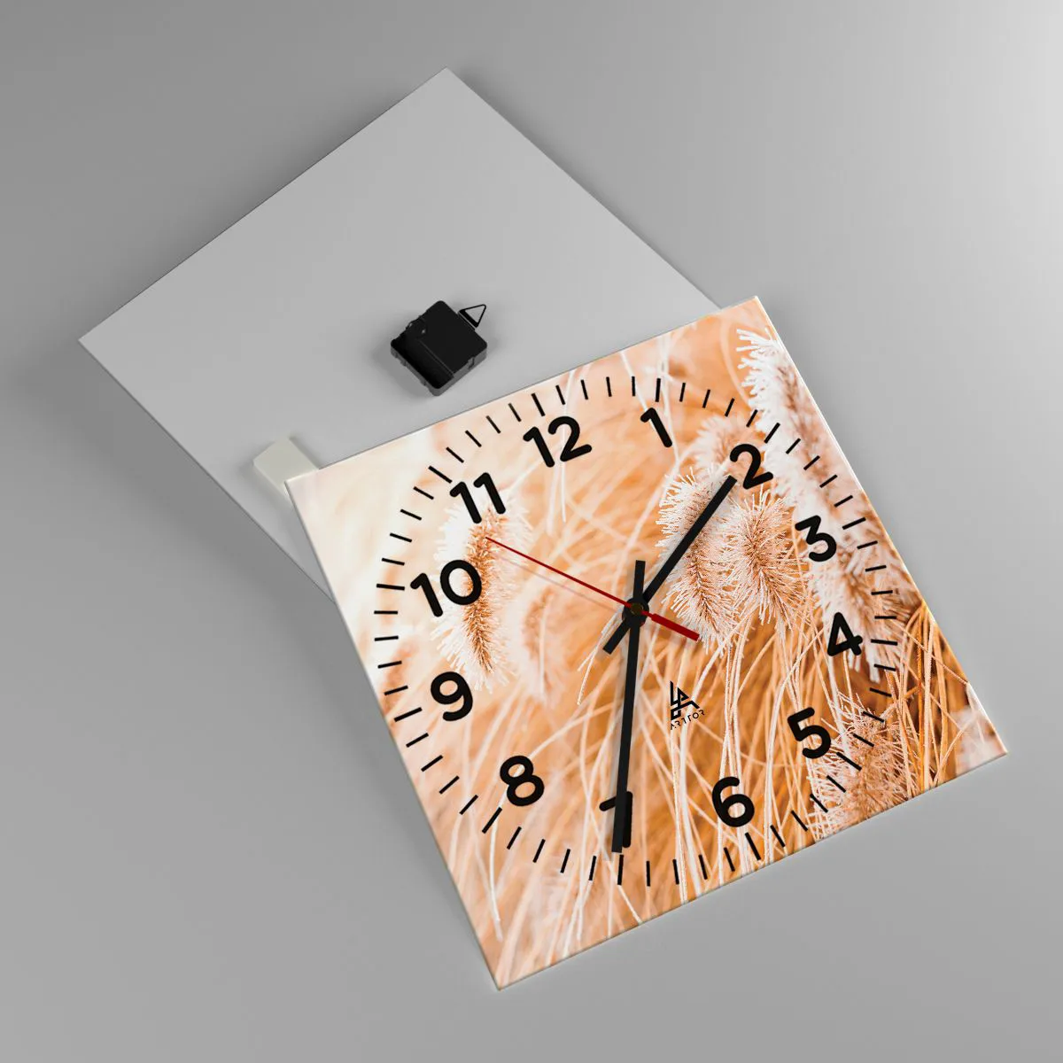 Vægur, Uret - Gyldent susen af græsser - 40x40 cm