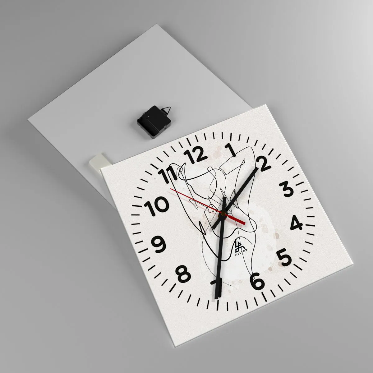 Zegar ścienny - Sztuka uwodzenia - 40x40 cm