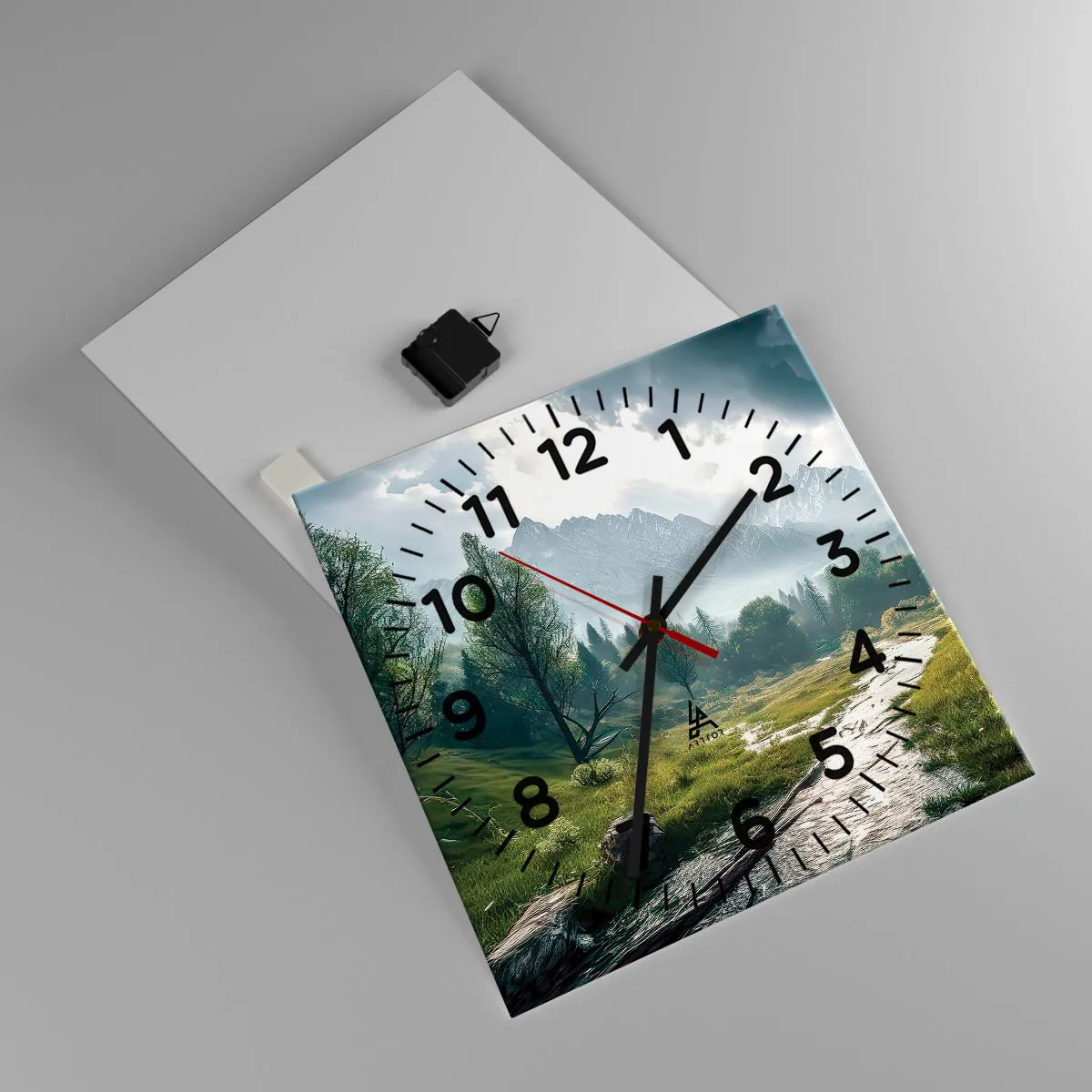 Vægur, Uret - Der og tilbage - 40x40 cm