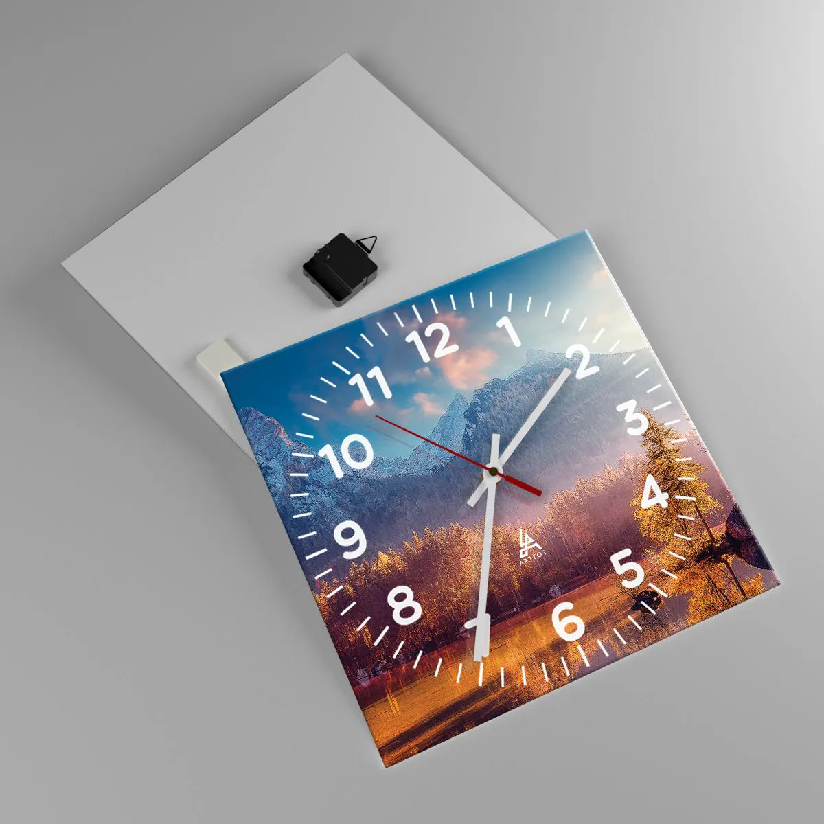 Zegar ścienny - W górach i dolinach - 40x40 cm