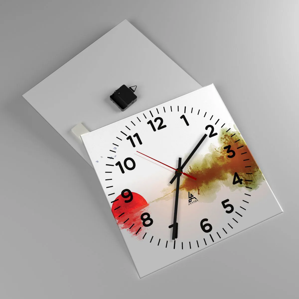 Wandklok - Klok - Een belofte van vrede - 40x40 cm