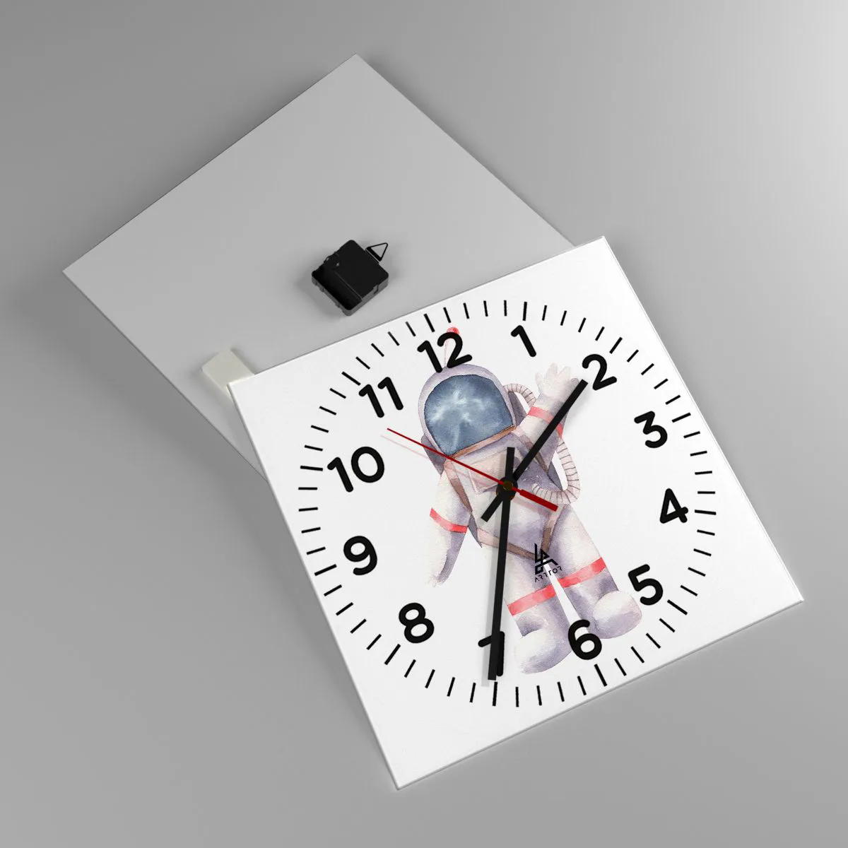 Wanduhr - Glasuhr - Bis dann! - 40x40 cm