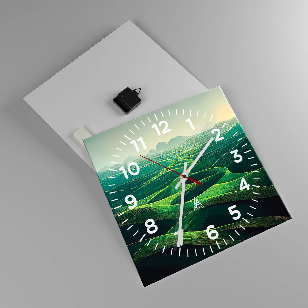 Falióra, Óra - Zöld völgyekben - 40x40 cm