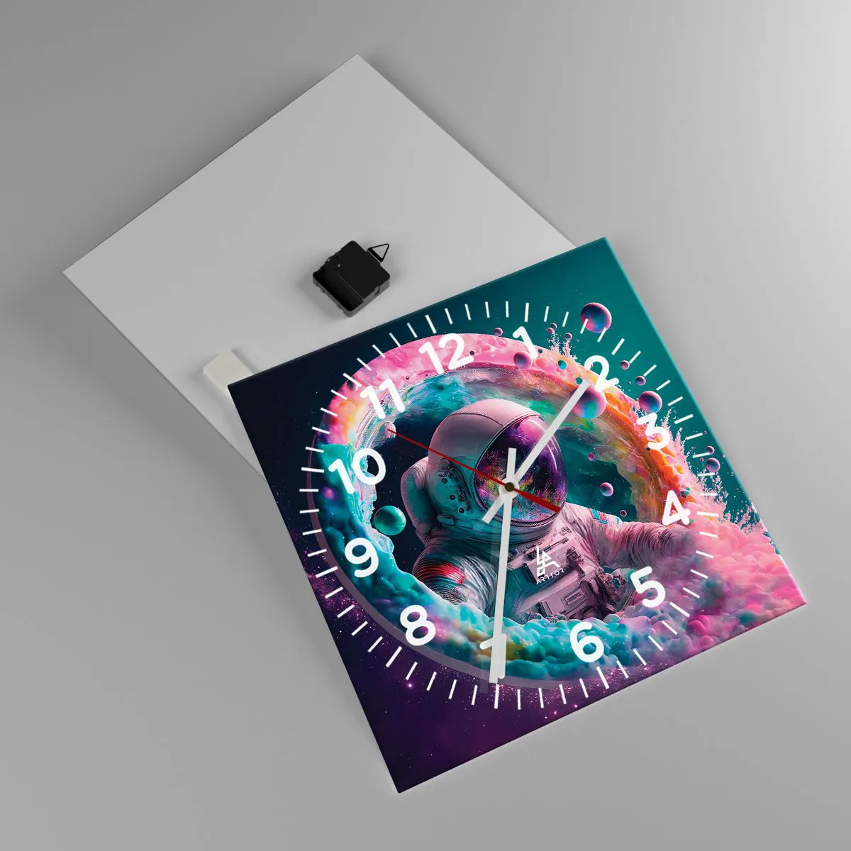 Relógio de parede - Relógio em vidro - Portão estrela - 40x40 cm