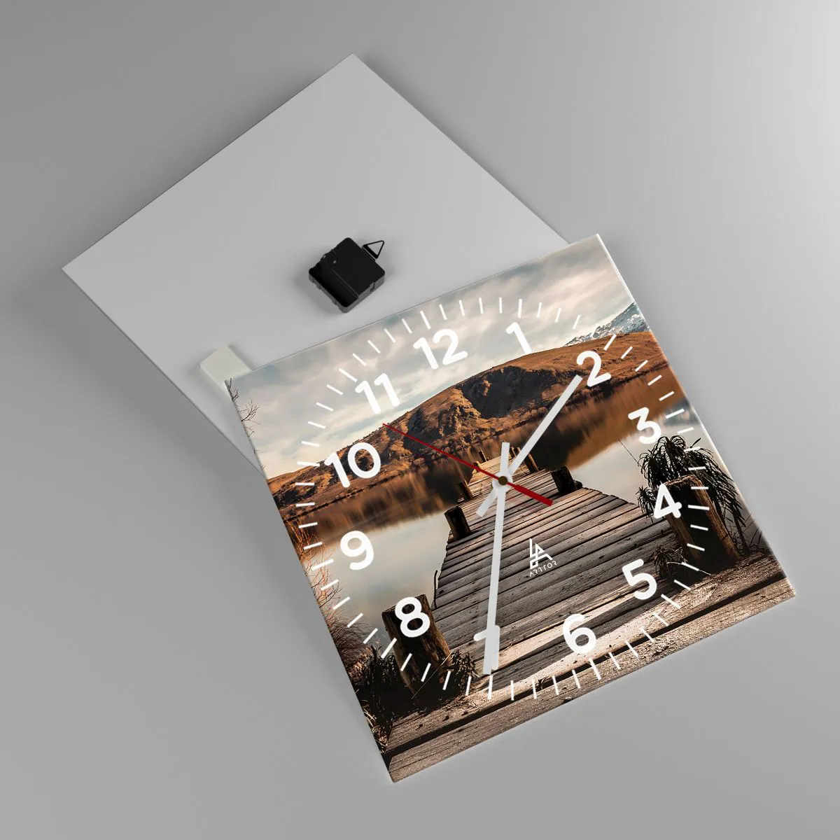 Nástěnné hodiny - Krajina v tichu - 40x40 cm