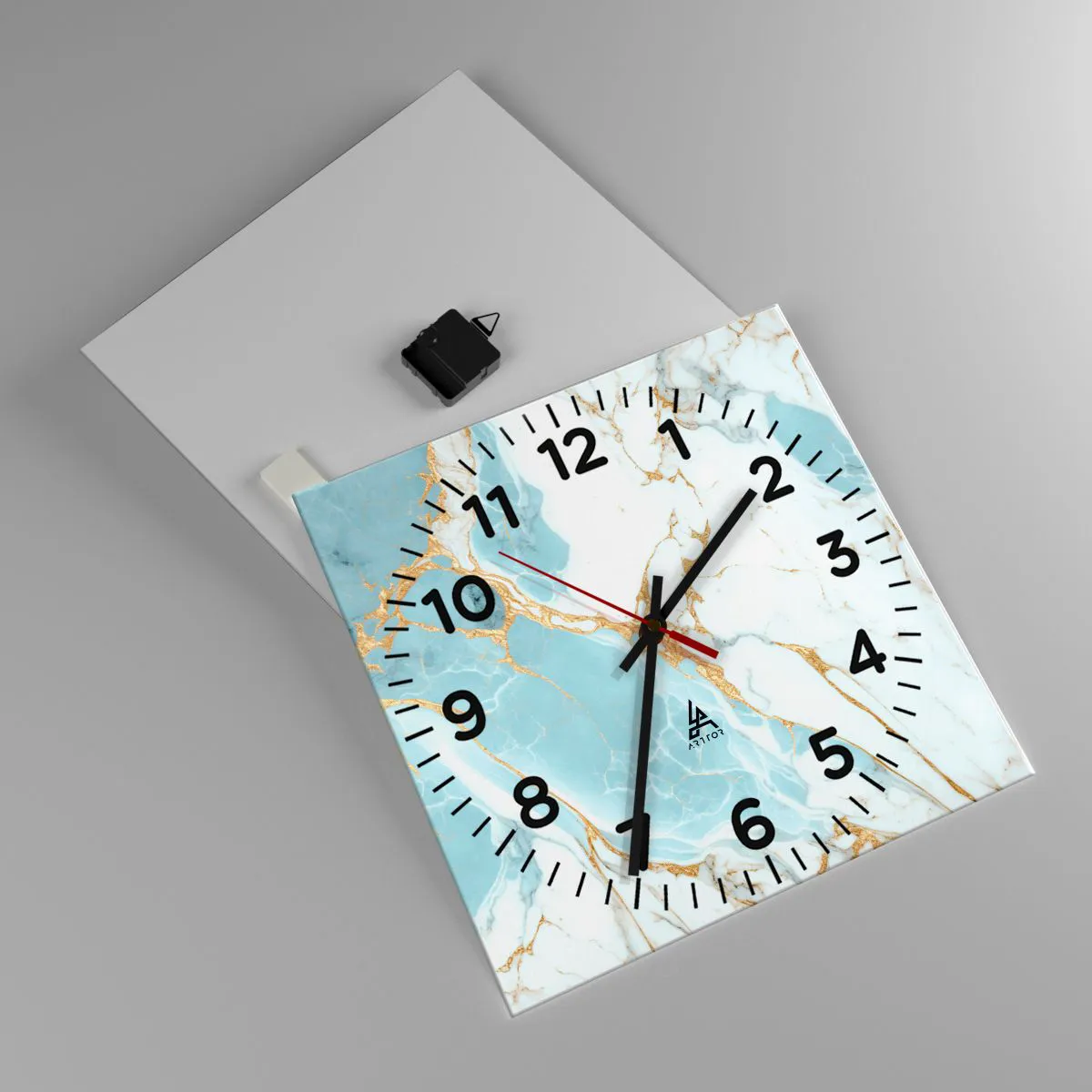 Vægur, Uret - Rigdom af sten - 40x40 cm