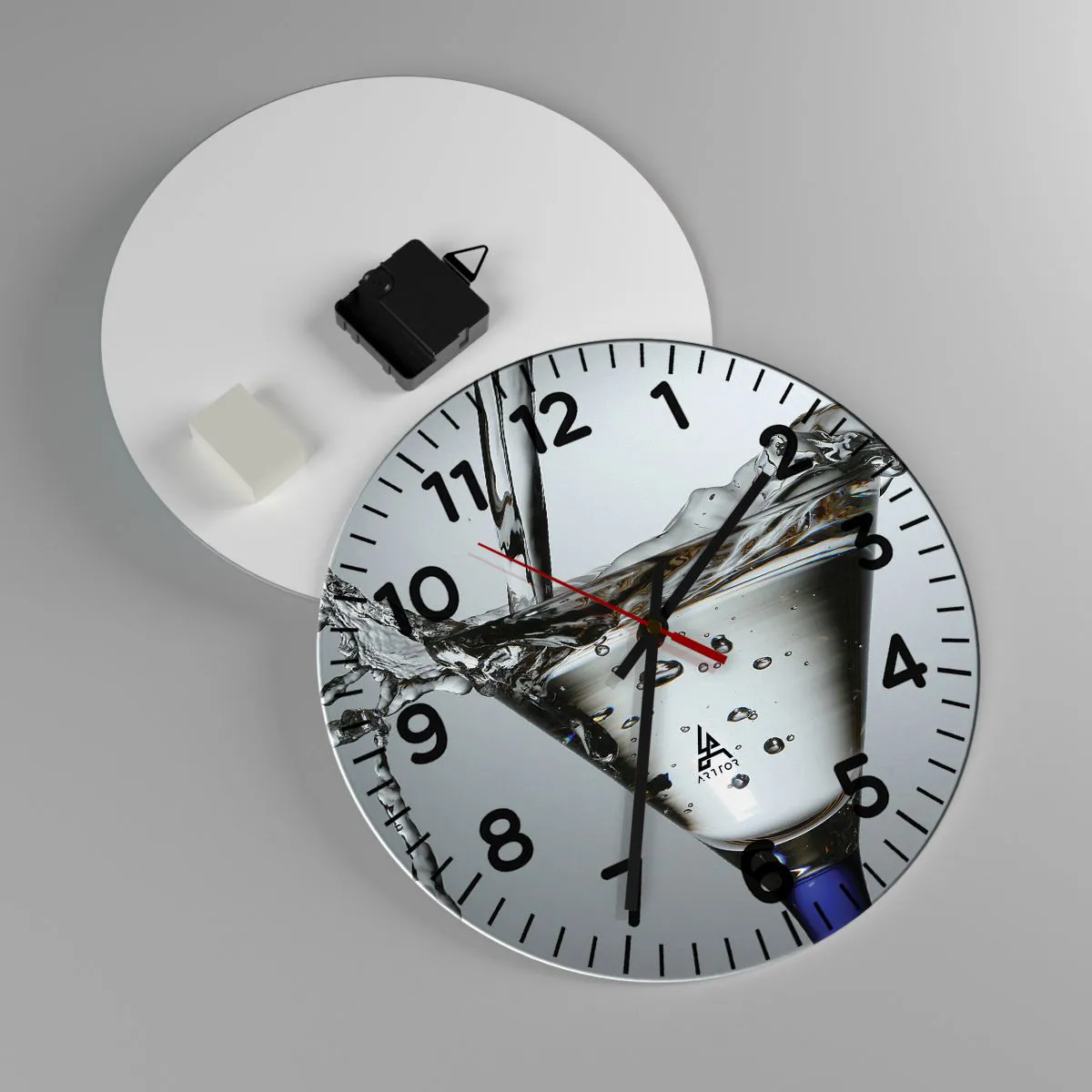 Falióra, Óra - A csésze peremén - 30x30 cm