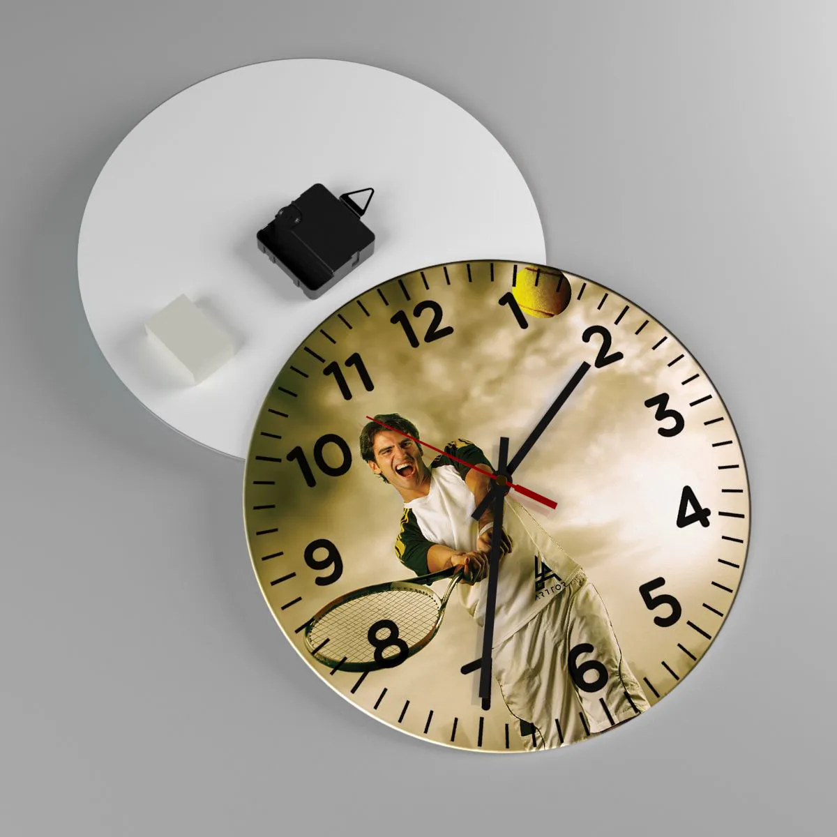 Zegar ścienny - Energia i radość - 30x30 cm