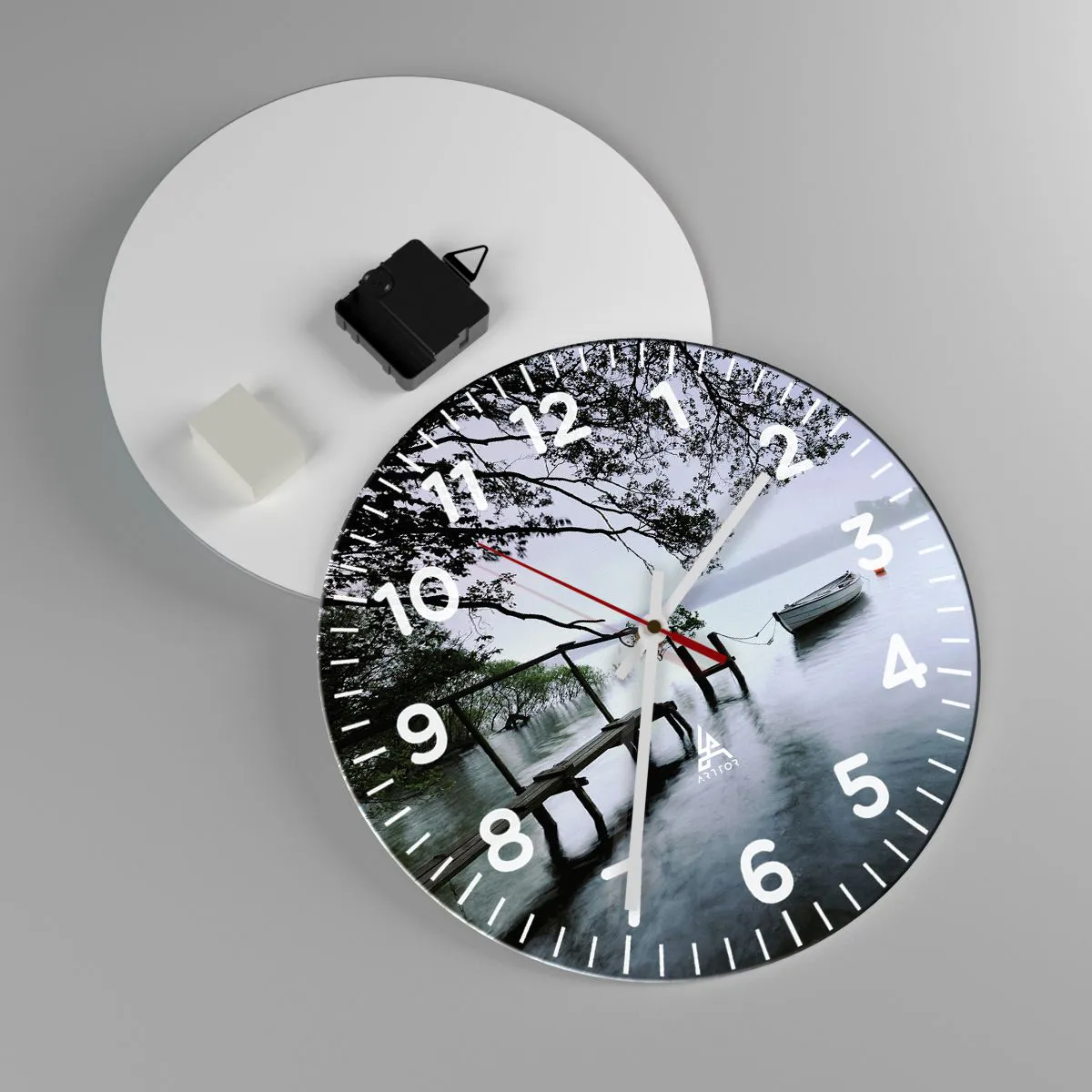 Wandklok - Klok - Je bent al aan het rusten - 30x30 cm