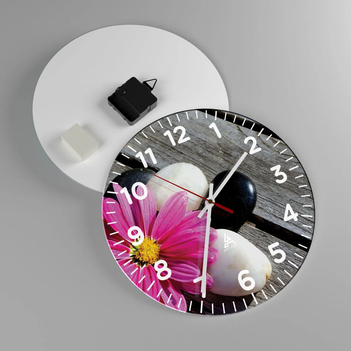 Ceas de perete - Ceas pe sticlă - Odihnă pe dig - 30x30 cm