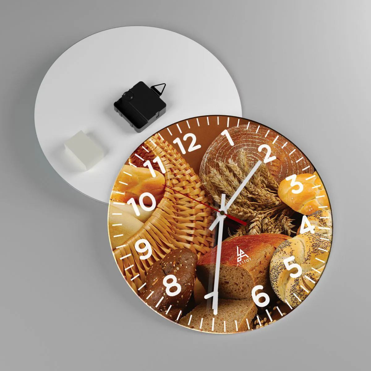 Wall clock - Clock on glass - We've Baked It! - 30x30 cm