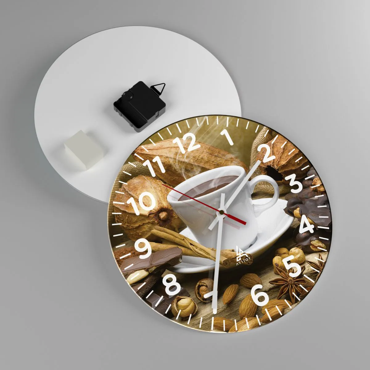 Wanduhr - Glasuhr - Für Nervenkitzel-Suchende - 30x30 cm