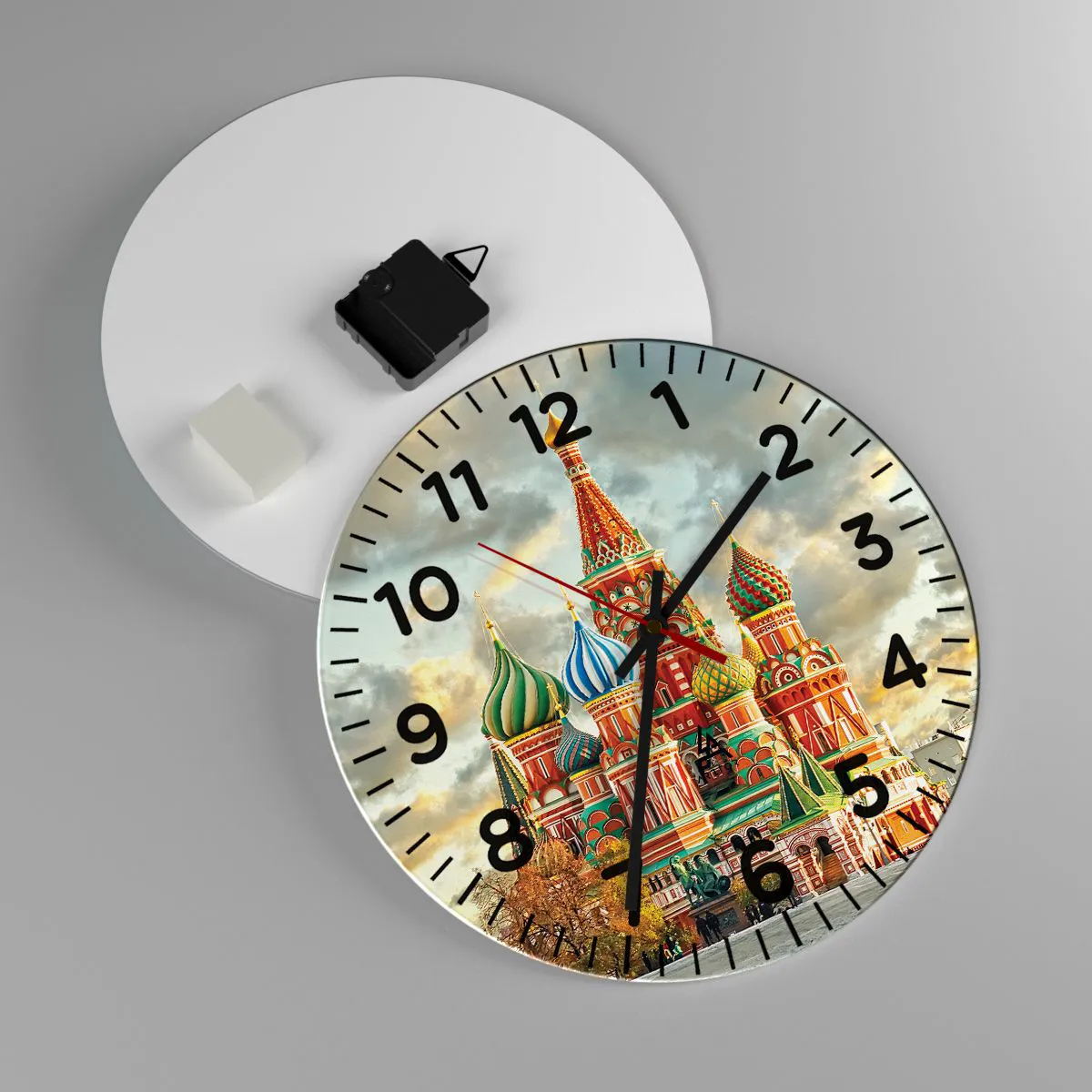 Wanduhr - Glasuhr - Selbst Disney würde nicht darauf kommen - 30x30 cm